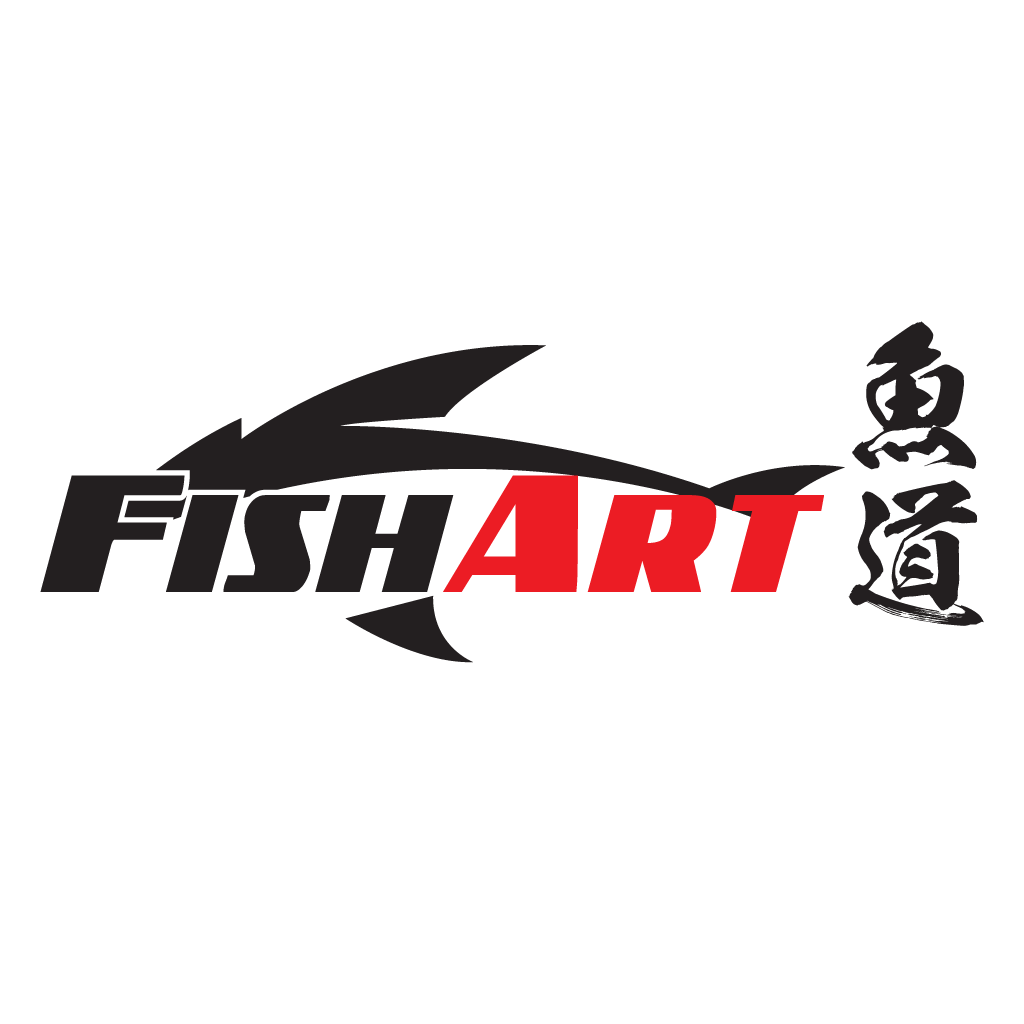 Happy Fish Fishing Gear Equipment Logo Graphic by heartiny