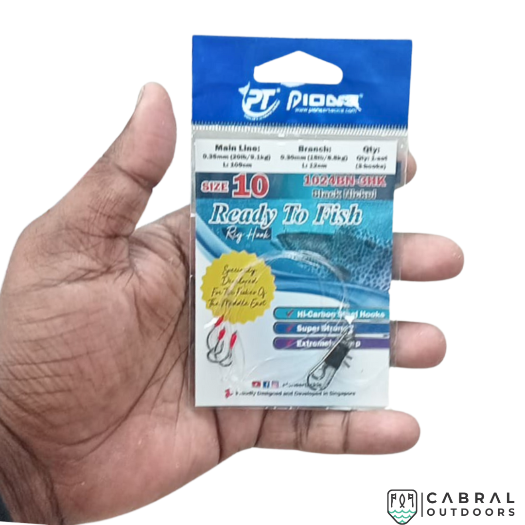 Pioneer Ready To Fish (Rig Hook) 1024BN-3HK | Size :10-24 Cabral Outdoors Cabral Outdoors