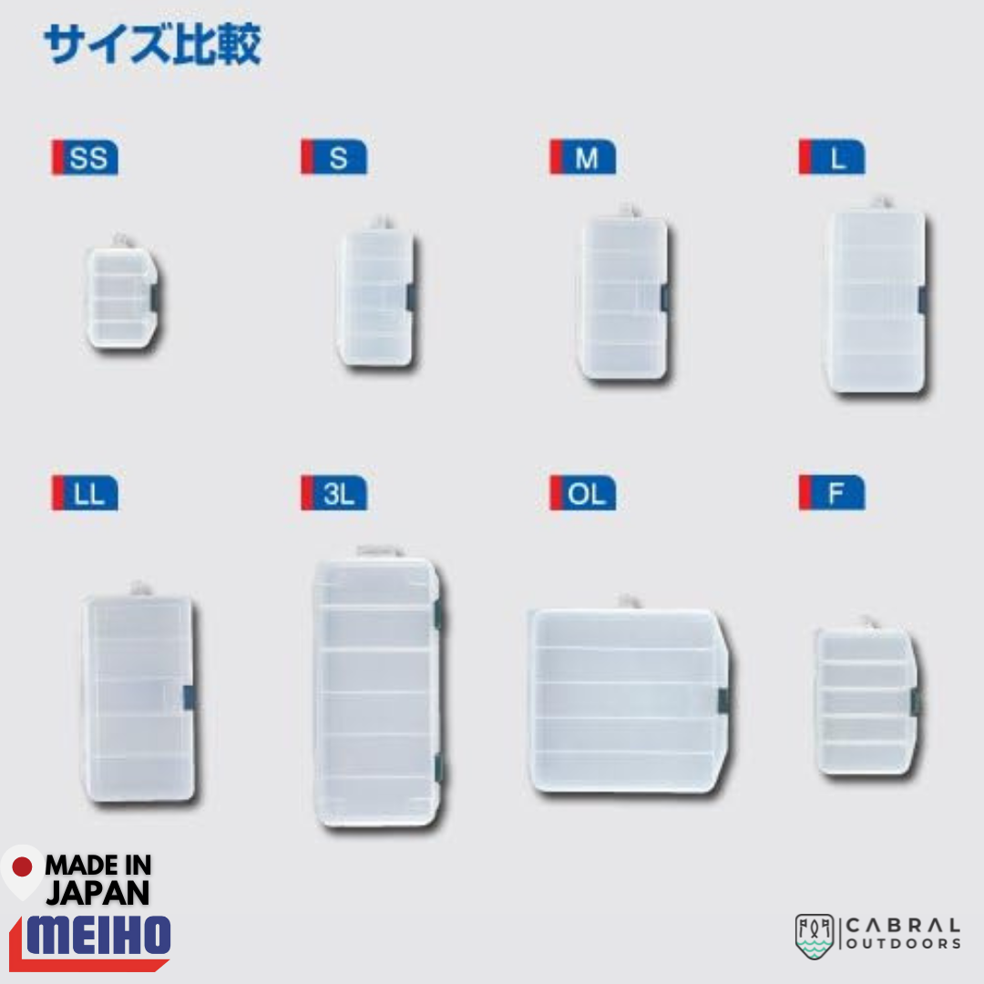 Meiho Lure Case S | 5 Compartments Tackle Box Tackle Box Meiho Cabral Outdoors