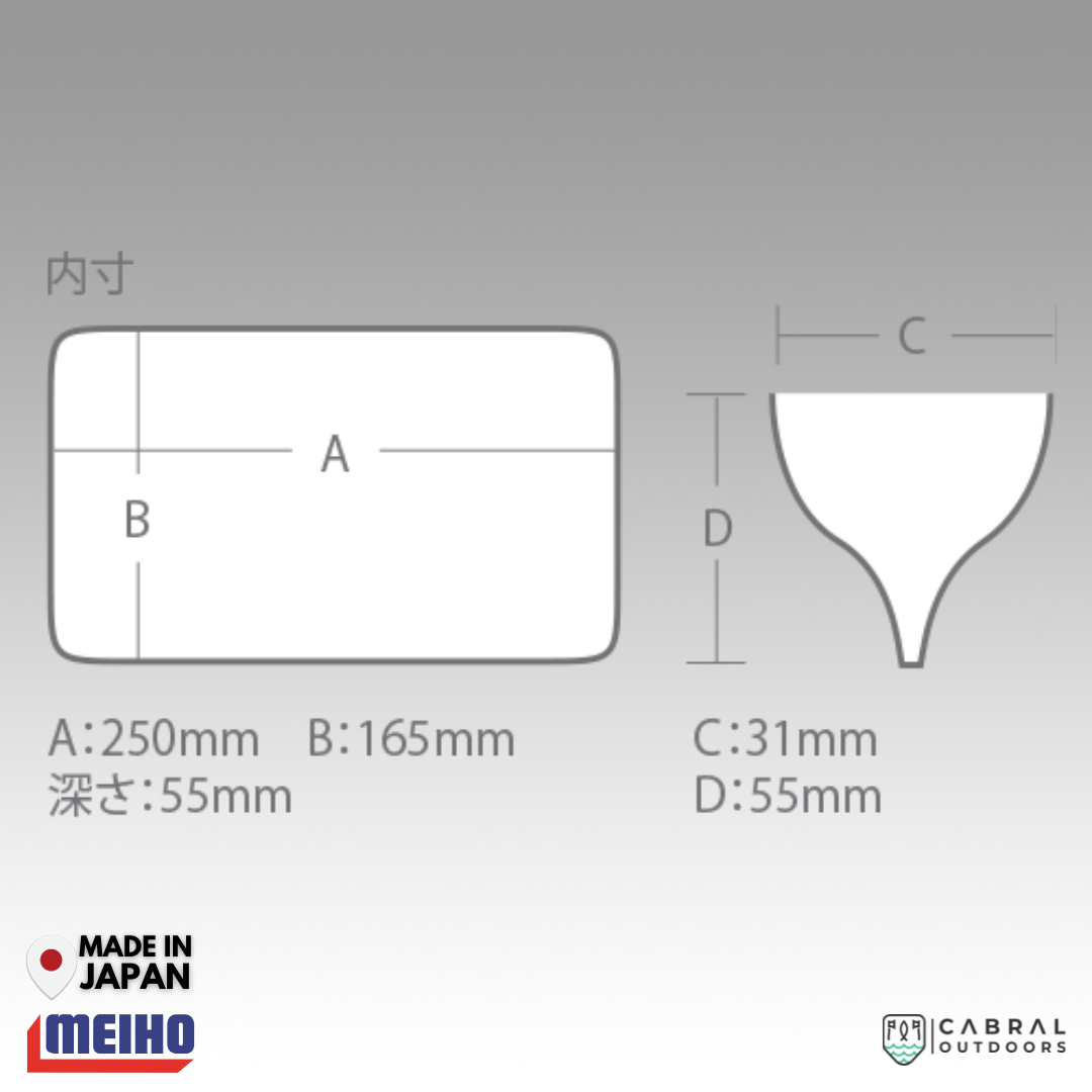 Meiho Reversible 250V | 8 Compartments Tackle Box Tackle Box Meiho Cabral Outdoors