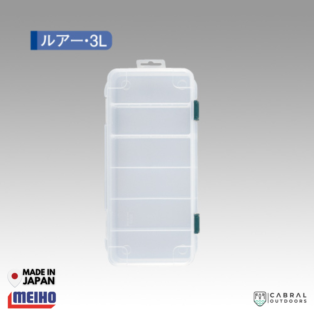 Meiho Lure Case 3L | 6 Compartments Tackle Box Tackle Box Meiho Cabral Outdoors