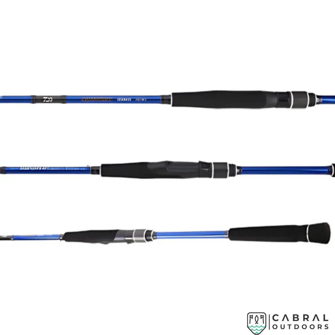Daiwa Samourai Seabass 7ft -10ft Spinning Rod Spinning Rods Daiwa Cabral Outdoors Daiwa Jupiter Safari Spinning Rod | Heavy Action for Fresh & Saltwater
