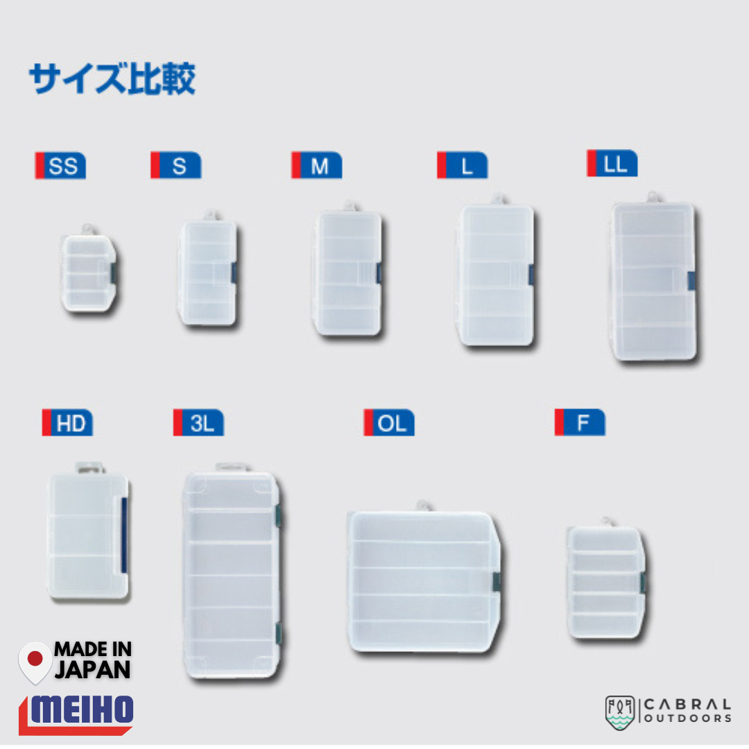 Meiho Lure Case L | 5 Compartments Tackle Box Tackle Box Meiho Cabral Outdoors
