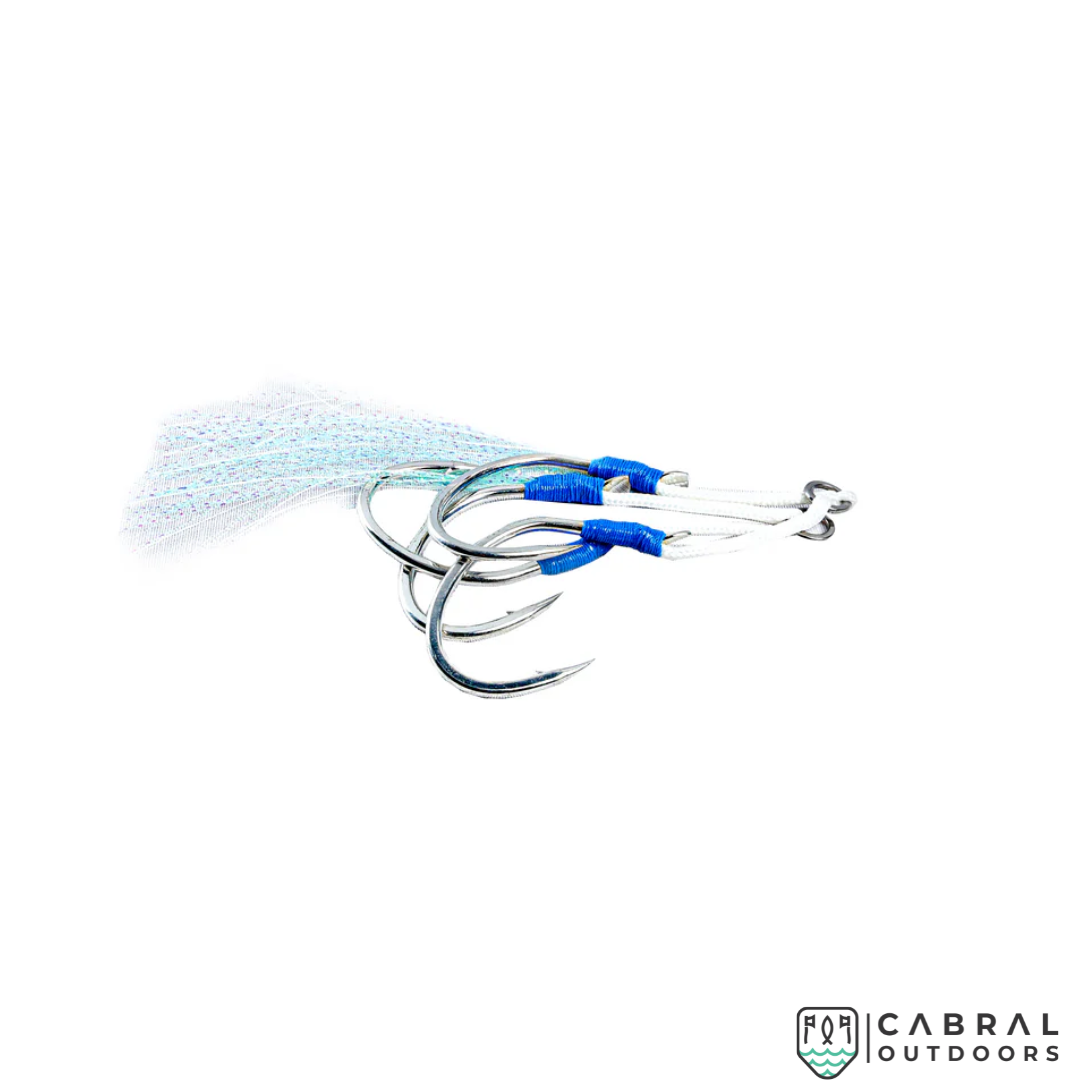 LuresFactory Underground Assist Hooks Slow Jigs | hook size 1/0, 2/0, 3/0, 4/0 | 2pcs/pkt Assist Hooks Lures Factory Cabral Outdoors
