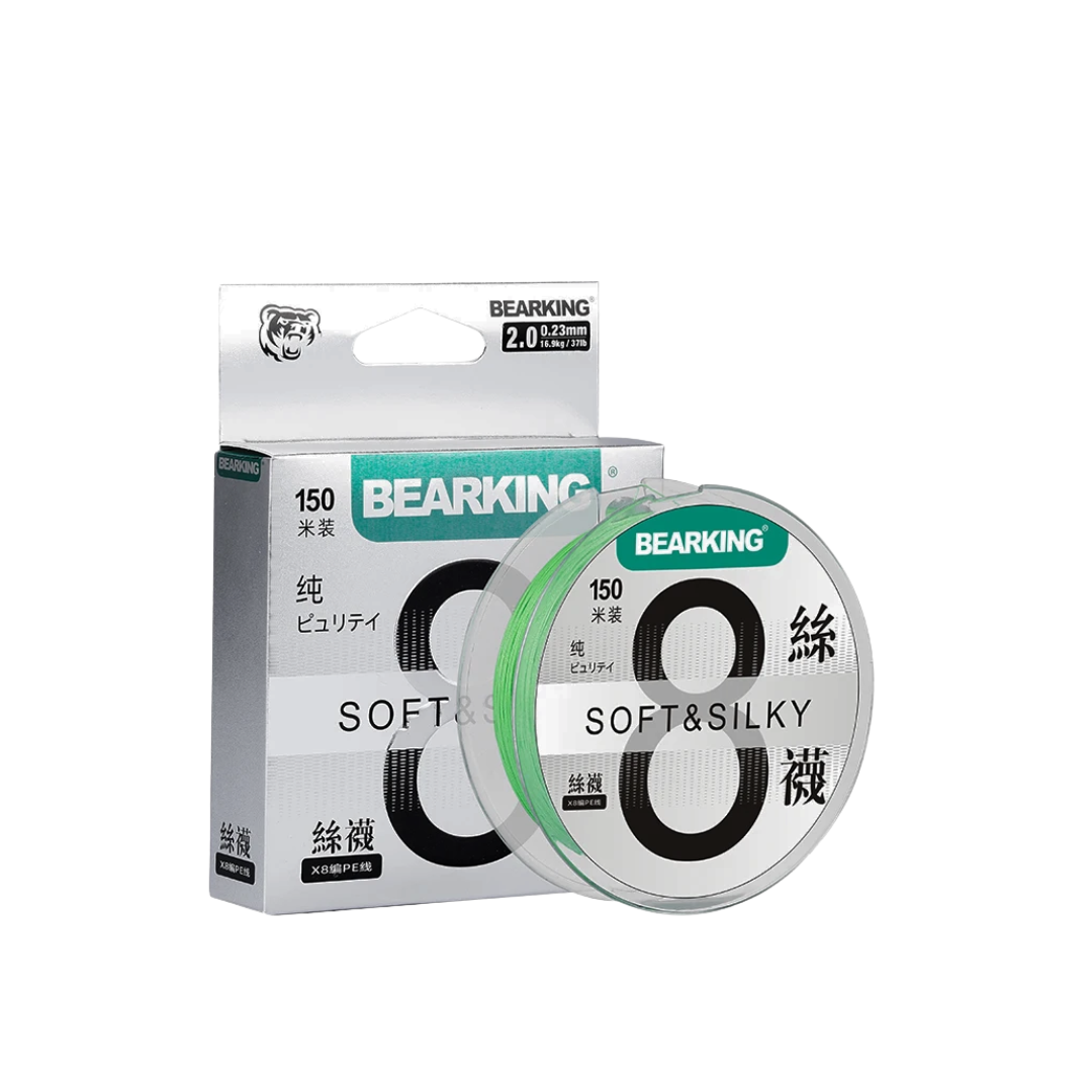 Bearking PE X8 Soft & Silky Braided Fishing Line – 150m Braided Line Bearking Cabral Outdoors