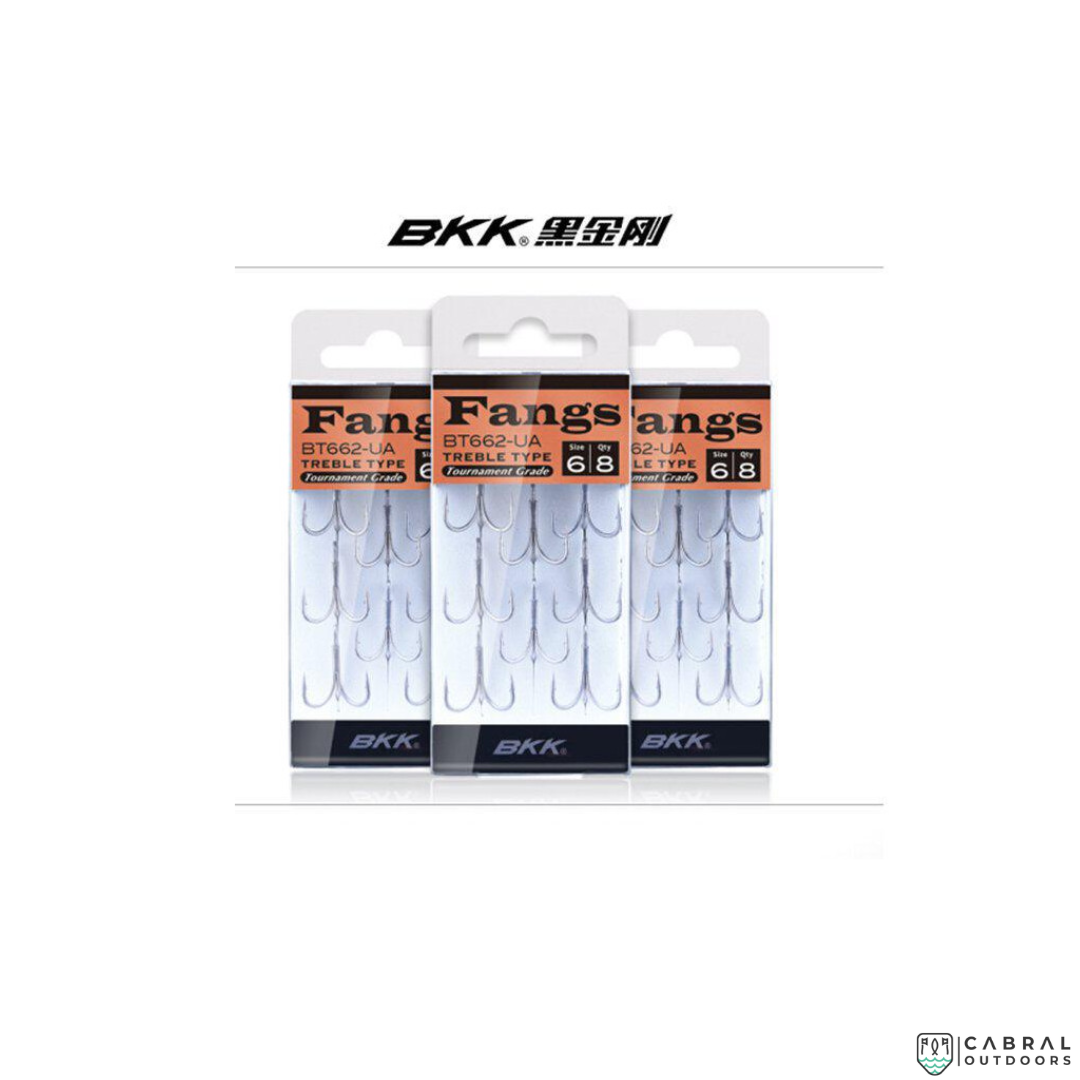 BKK Fangs 62 UA Treble Hook | Size 3 - 6 | Treble Hooks BKK Cabral Outdoors