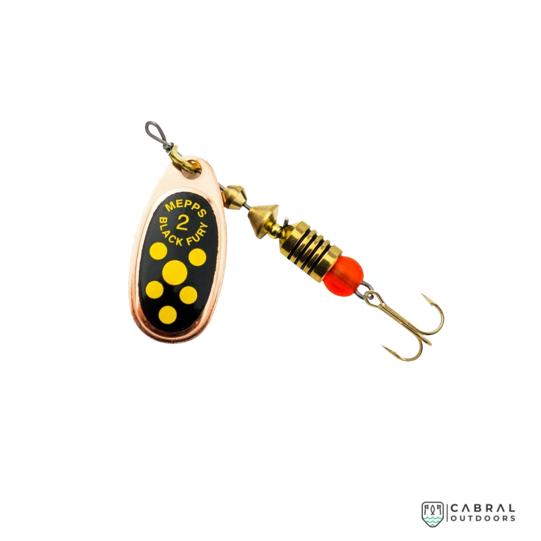 Mepps Aglia Black Fury | Size-4 | 9.4g Spinners Mepps Cabral Outdoors