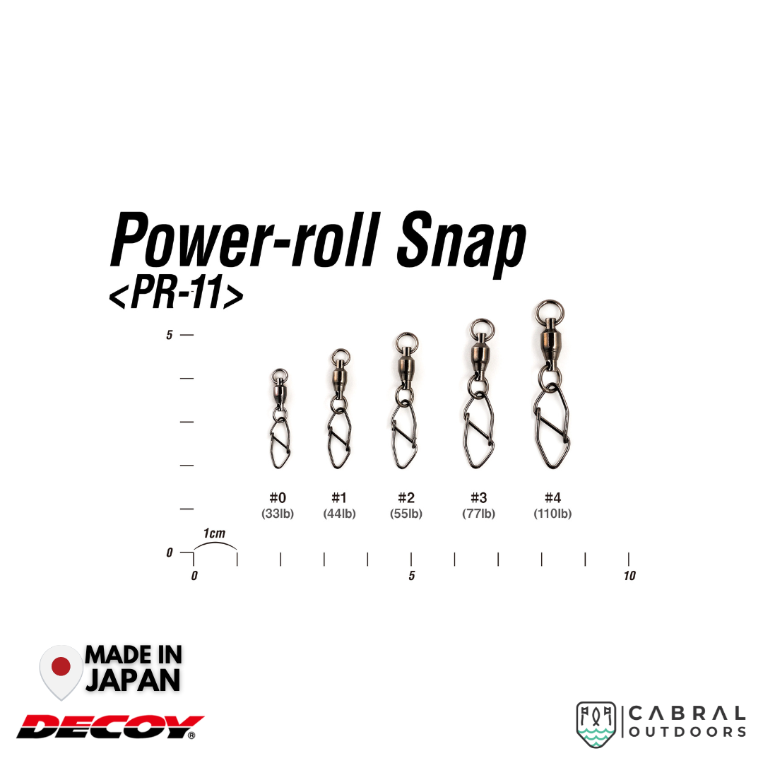 Decoy PR-11 Power Roll Snap | #0-#4 Snap and Swivel Decoy Cabral Outdoors