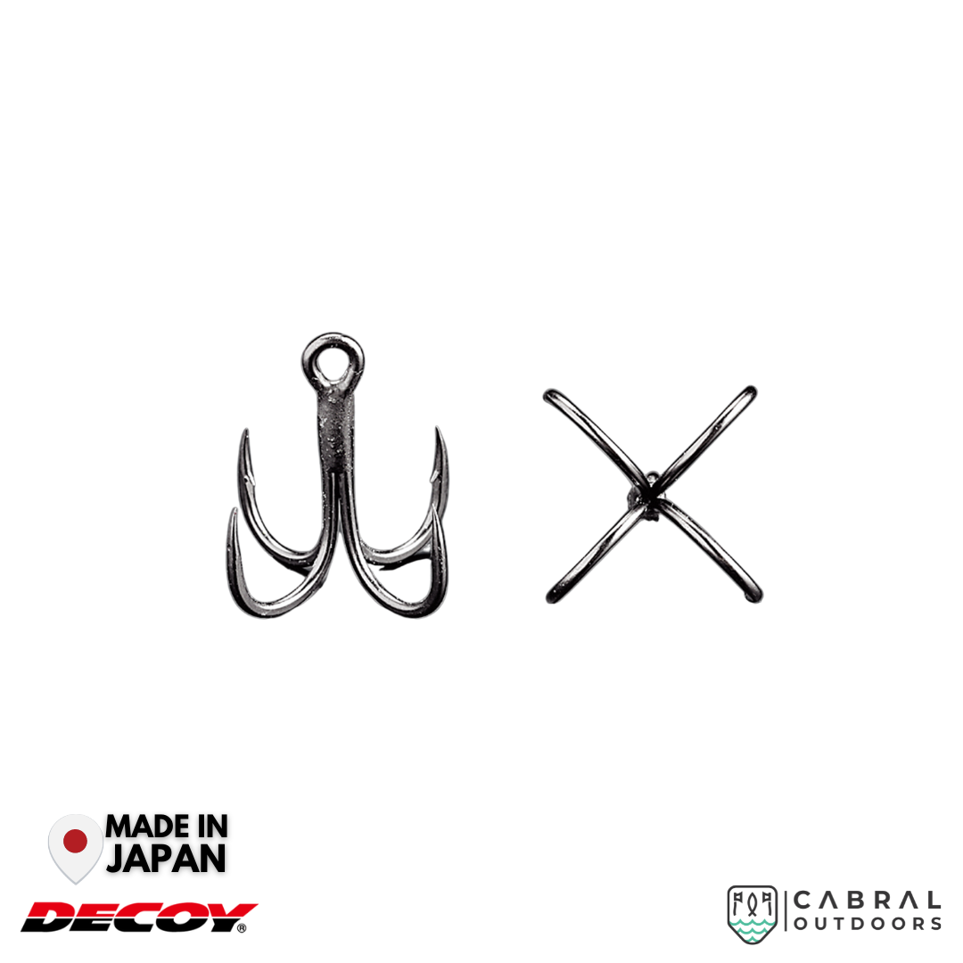 Decoy X-S21 Quattro Treble Hooks | #2-#1/0 Treble Hooks Decoy Cabral Outdoors
