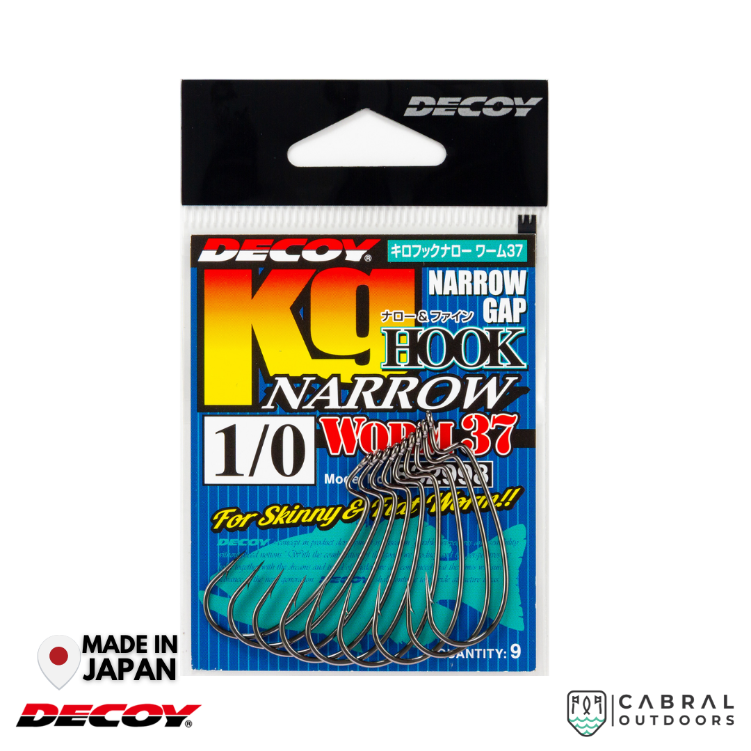 Decoy Worm-37 KG Hook Narrow | #1-#3/0 Worm hook Decoy Cabral Outdoors