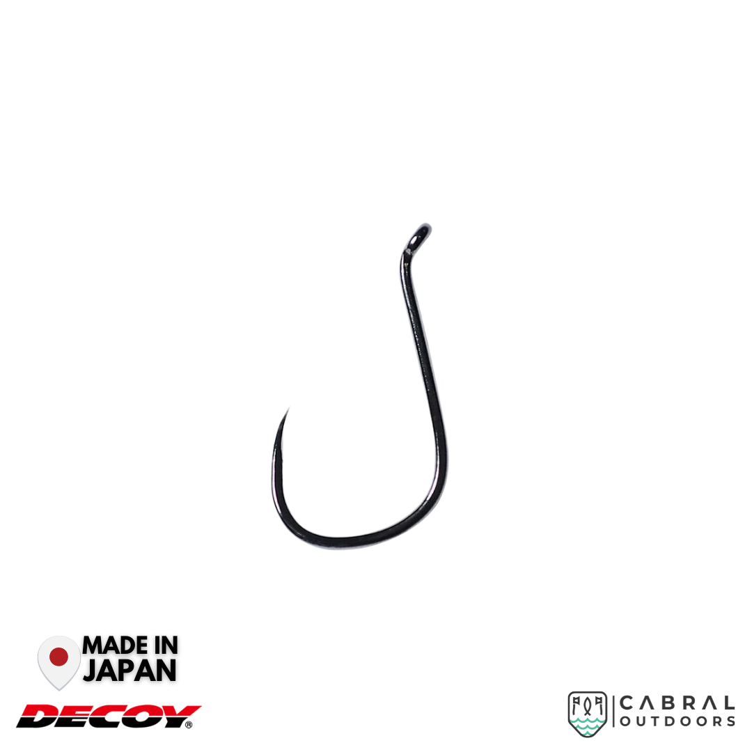 Decoy KR-31B Octopus Black Nickeled Hook | #3-#6/0 Worm hook Decoy Cabral Outdoors