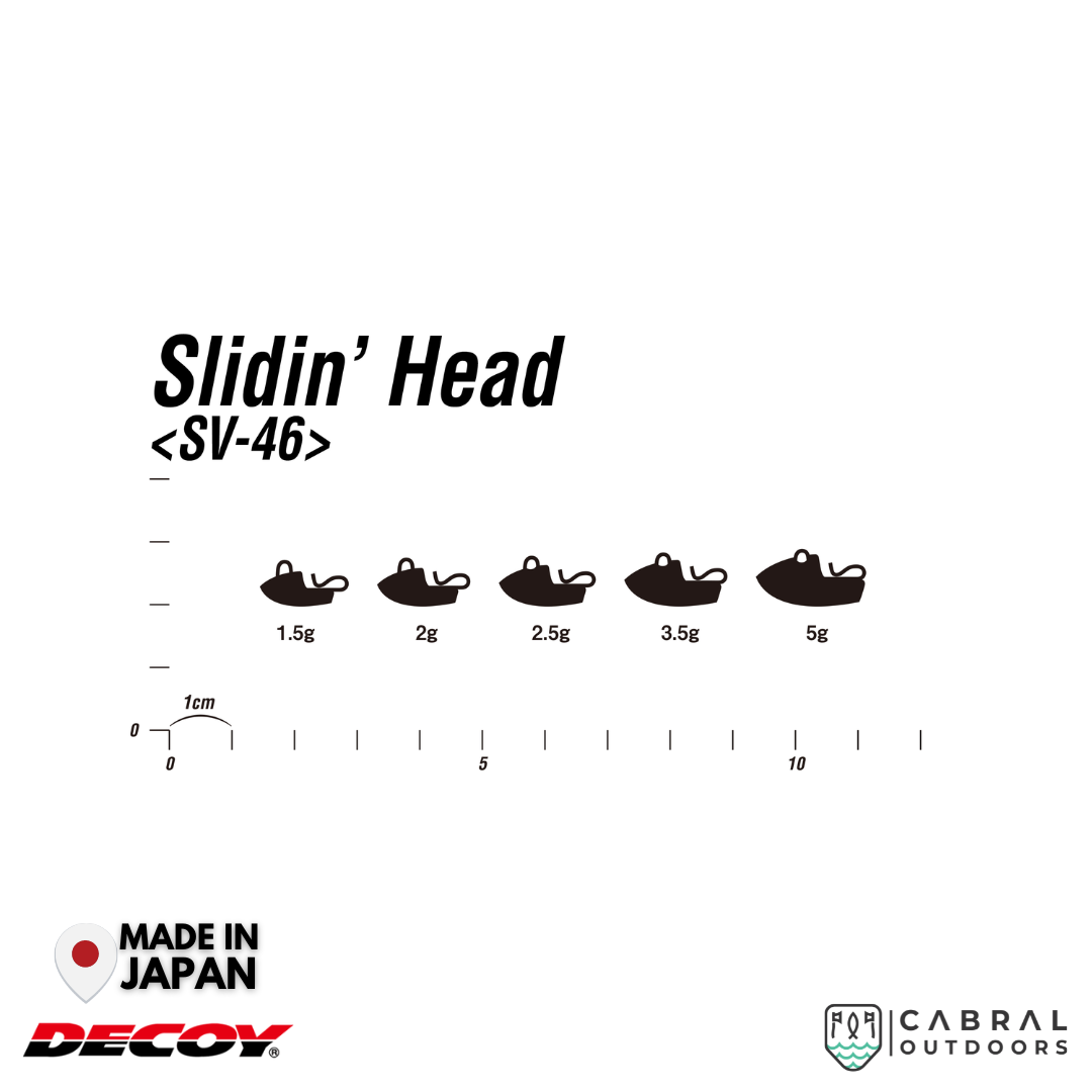 Decoy SV-46 Sliding Head | 2g-5g Jig Head Decoy Cabral Outdoors