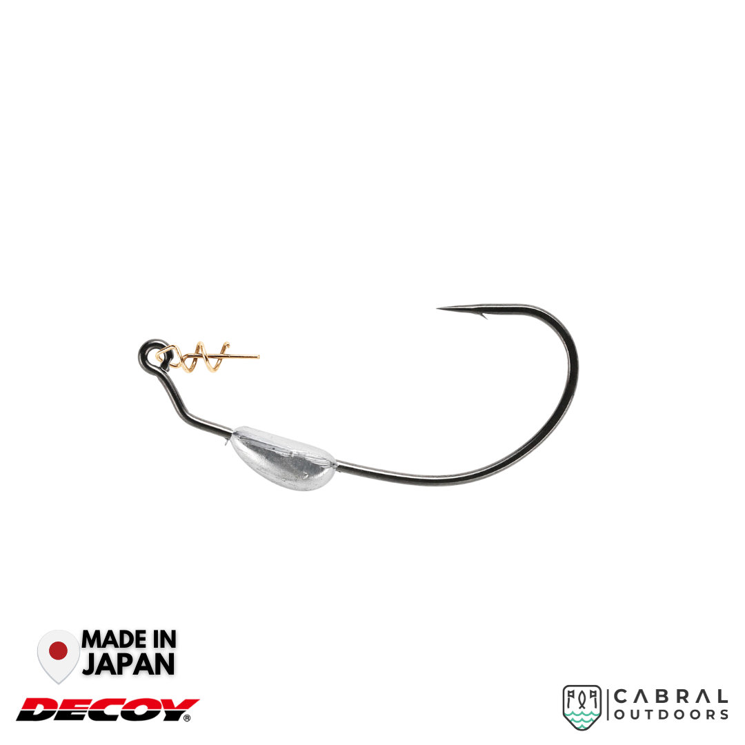 Decoy Worm-130 Makisasu Weighted Hook | #2-#5/0 Worm hook Decoy Cabral Outdoors