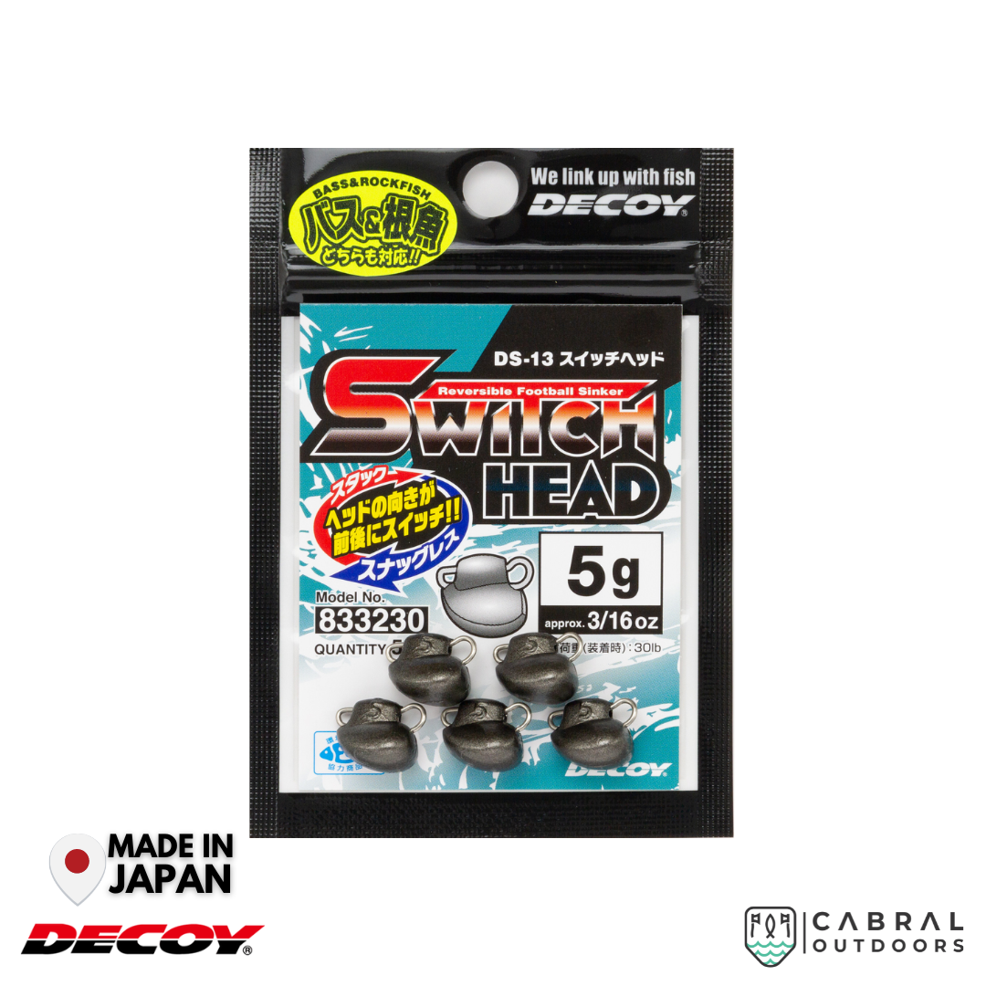 Decoy DS-13 Switch Head Sinker | 5g-14g sinker Decoy Cabral Outdoors