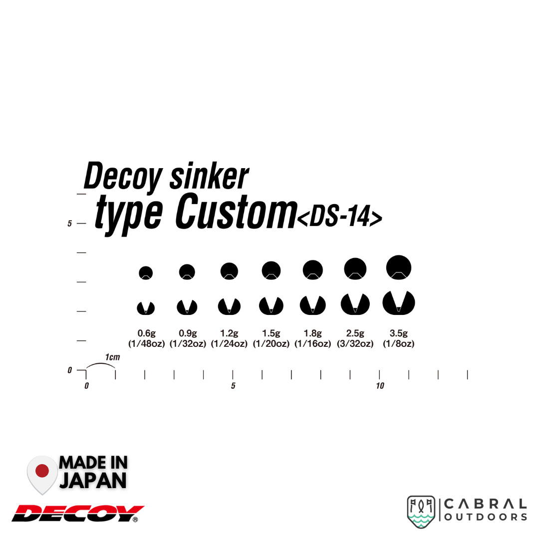 Decoy DS-14 Sinker Type Custom | 1.8g-3.5g sinker Decoy Cabral Outdoors