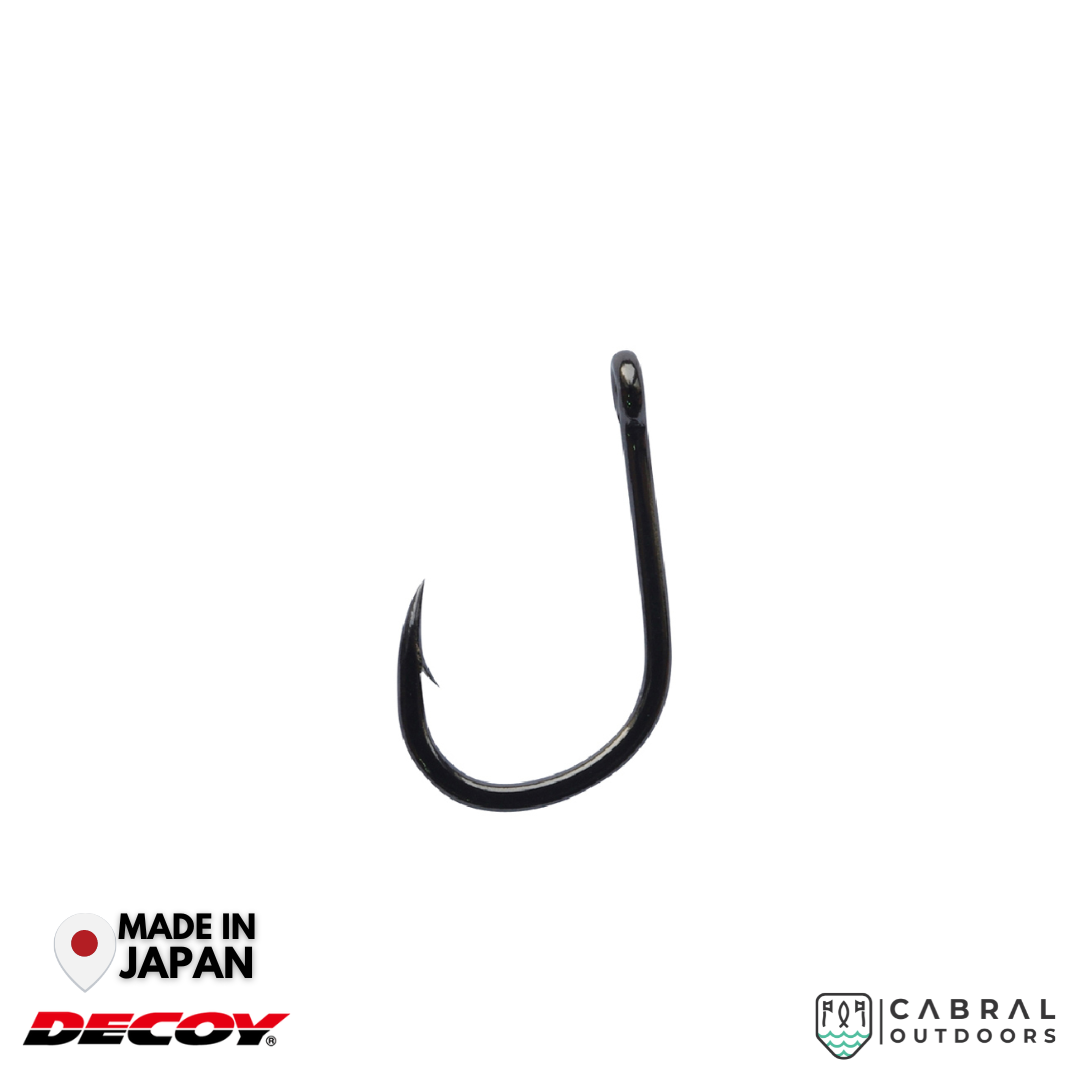 Decoy KR-22 Black Nickeled Hook | #6-#2/0 Worm hook Decoy Cabral Outdoors
