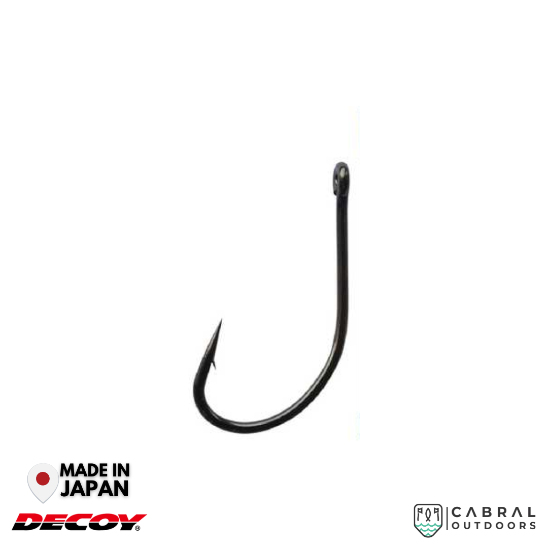 Decoy KR-23 Black Nickeled Hook | #6-#1/0 Worm hook Decoy Cabral Outdoors
