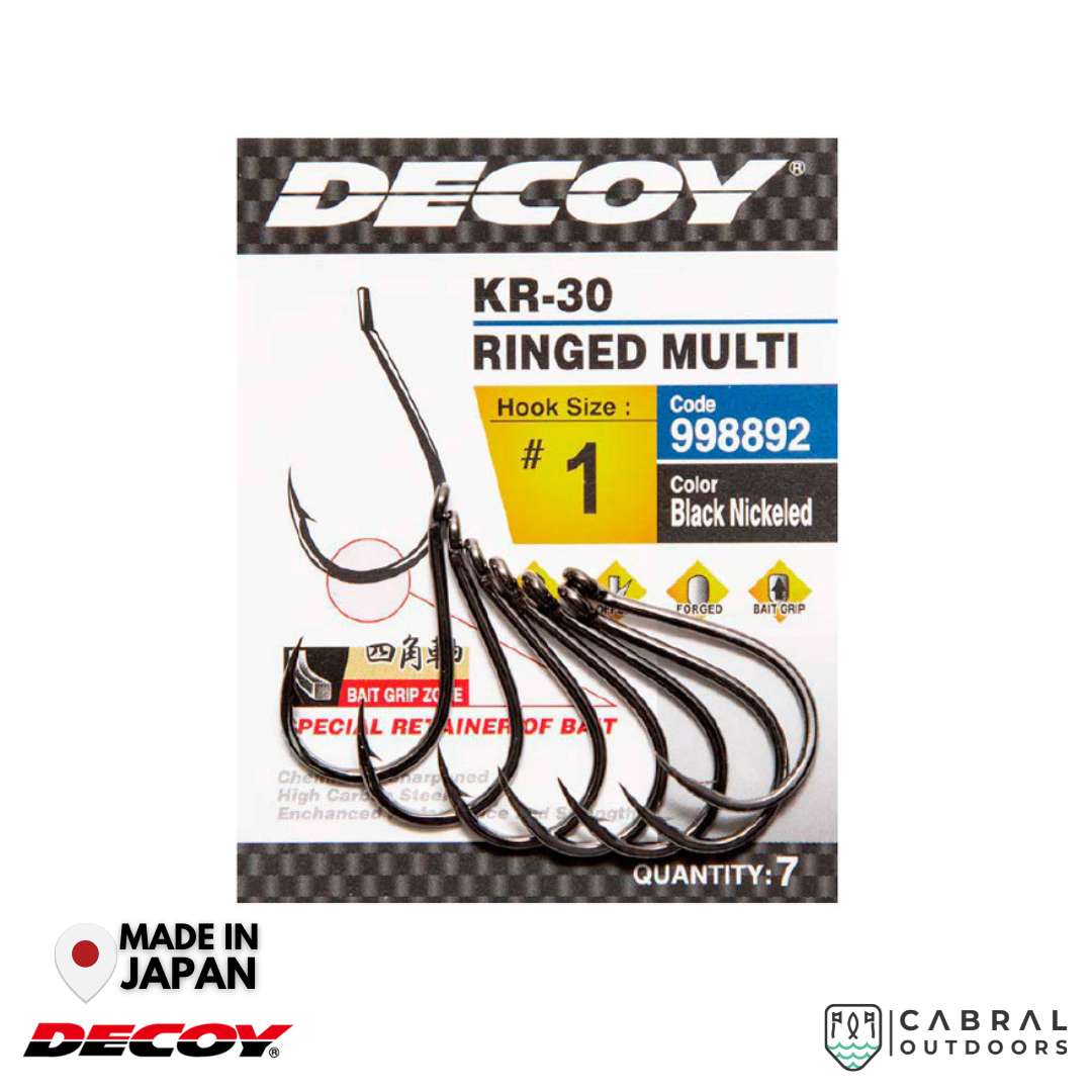 Decoy KR-30 Ringed Multi Hook | #9-#3/0 Worm hook Decoy Cabral Outdoors