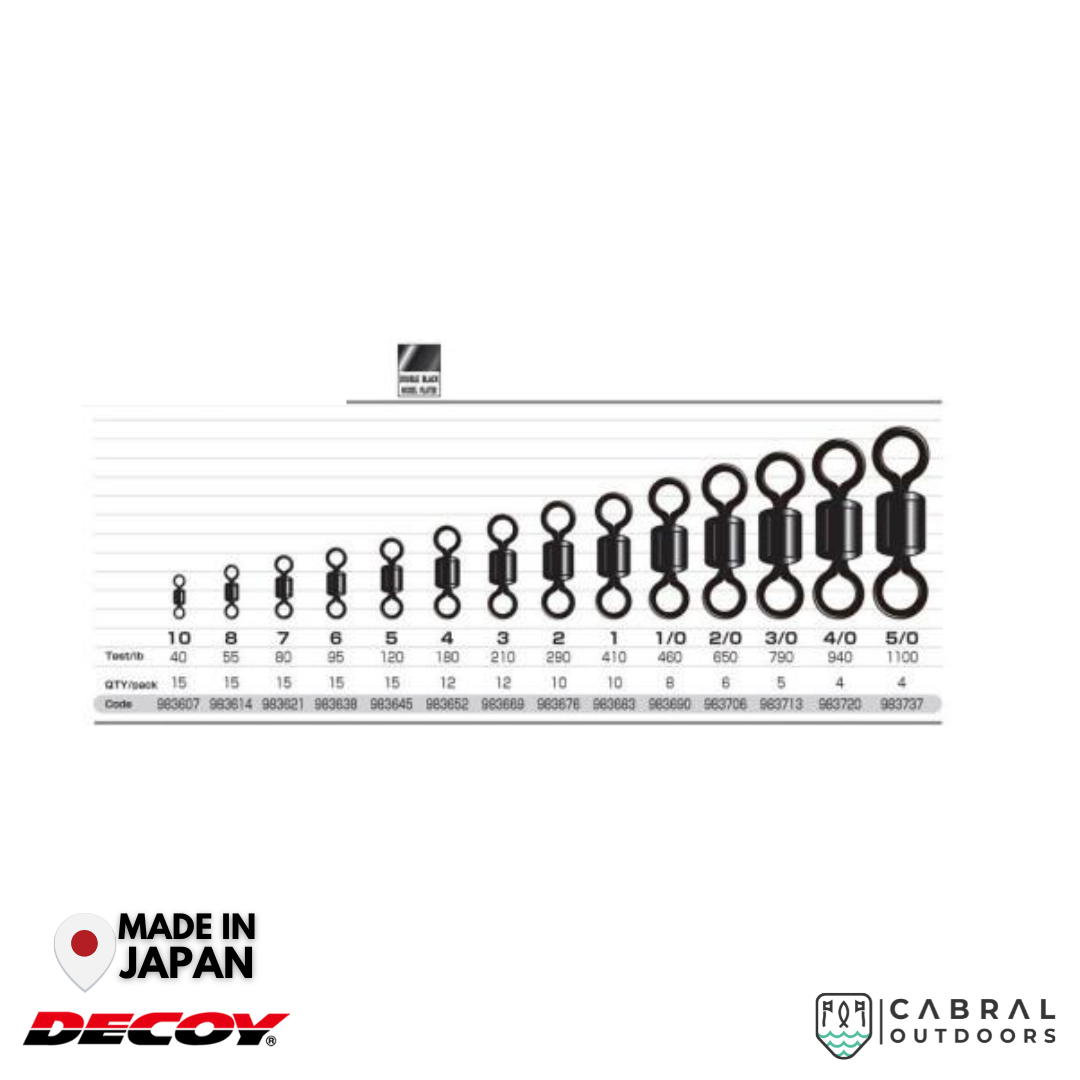 Decoy DR-1 Rolling Swivel | #10-#5/0 Swivel Decoy Cabral Outdoors