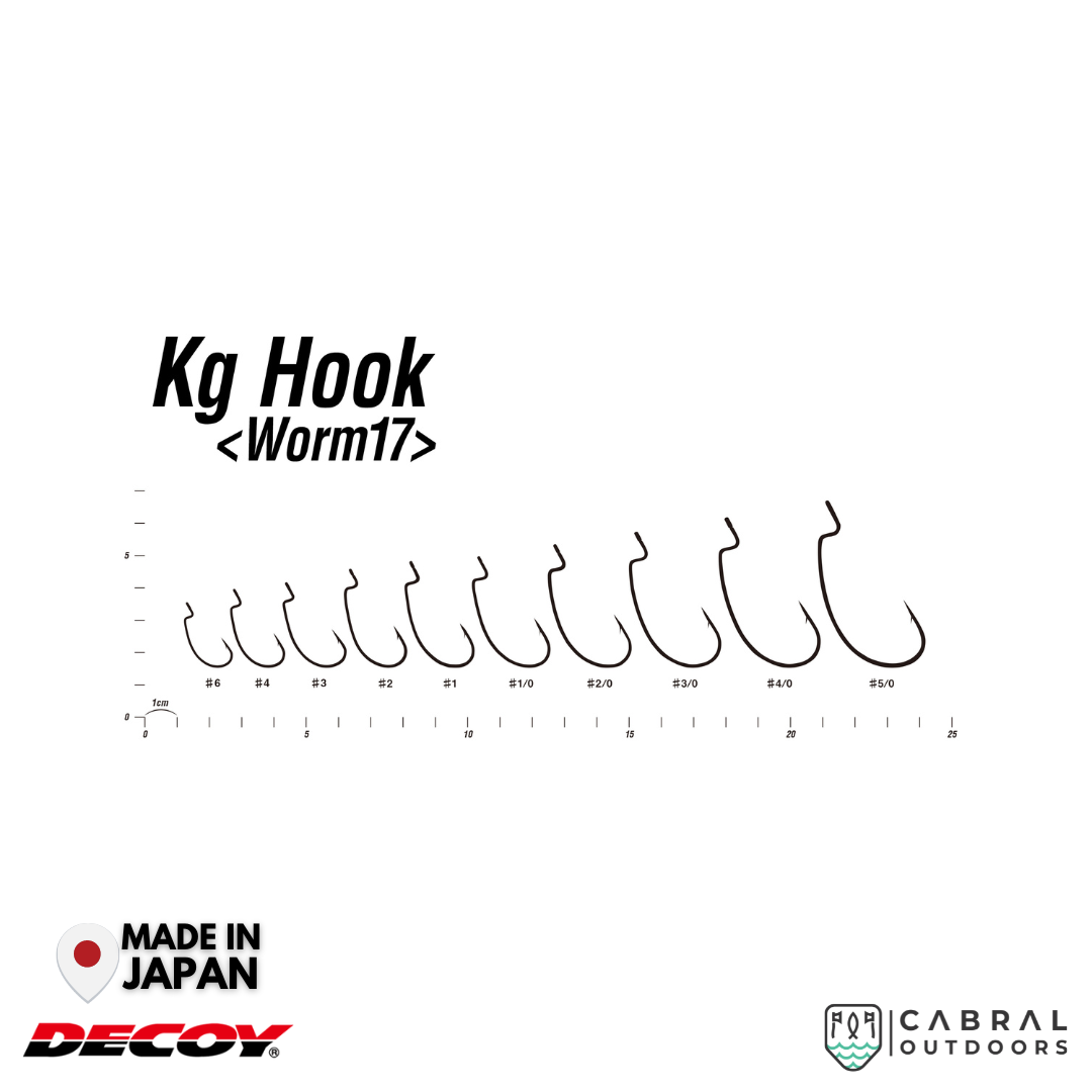 Decoy Worm-17 KG Hook | #6-#5/0 Worm hook Decoy Cabral Outdoors