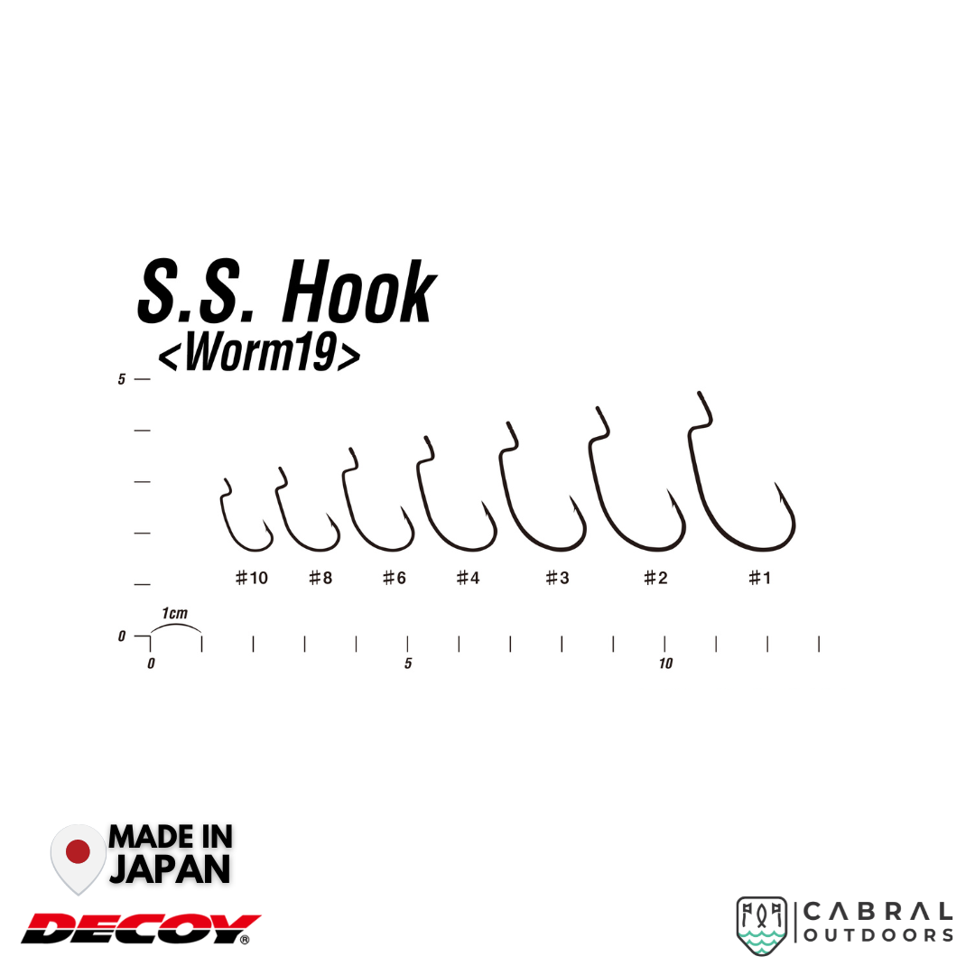 Decoy Worm 19 S.S. Hook | #10-#1 Worm hook Decoy Cabral Outdoors