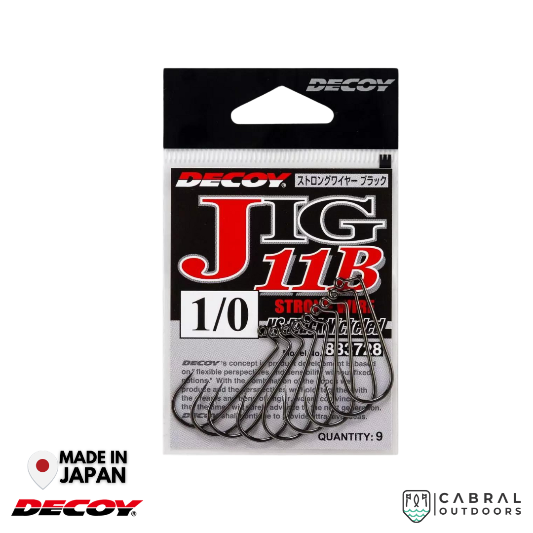 Decoy Jig-11B Strong Wire Black | #2-#5/0 Worm hook Decoy Cabral Outdoors