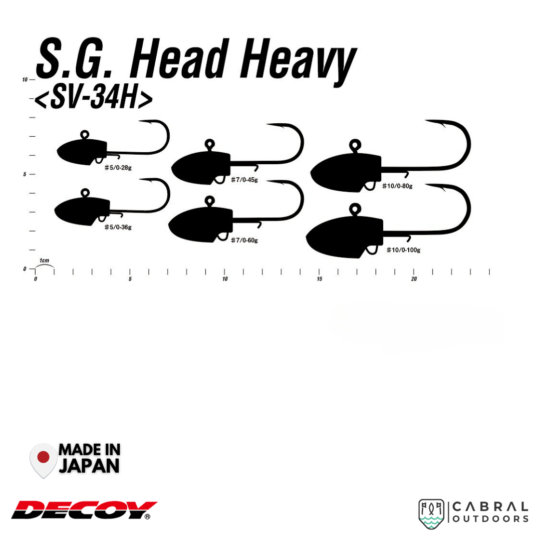 Decoy SV-34H S.G. Head Heavy | #5/0-#7/0 | 28g-60g
