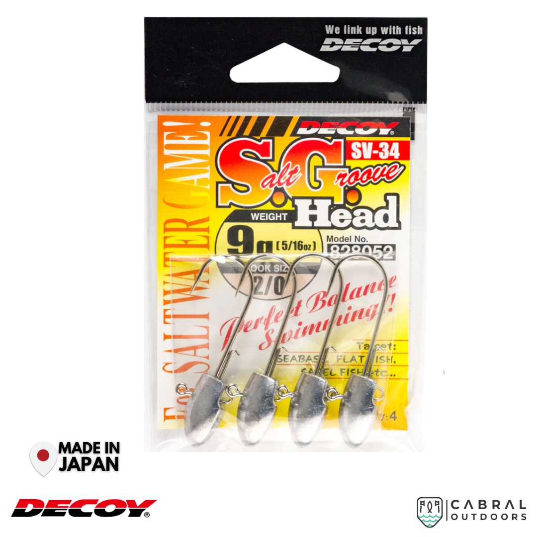 Decoy SV-34 S.G. Head | #1/0-#4/0 | 7g-21g Jig Head Decoy Cabral Outdoors