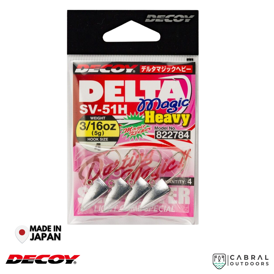 Decoy SV-51H Delta Magic Heavy | #3-#6 | 3.5g-7g Jig Head Decoy Cabral Outdoors