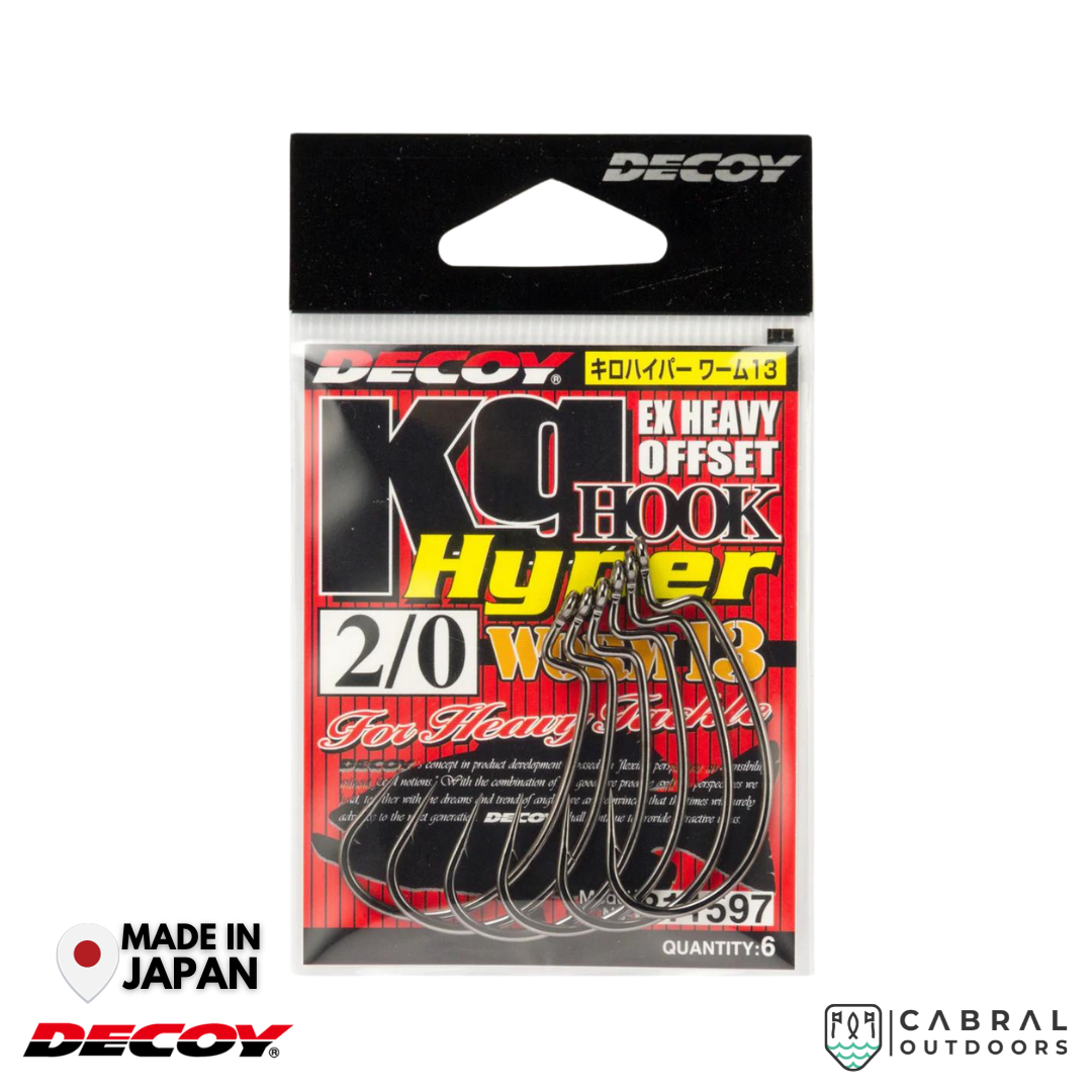 Decoy Worm-13Kg Hyper Hook | #1-#4/0 Worm hook Decoy Cabral Outdoors