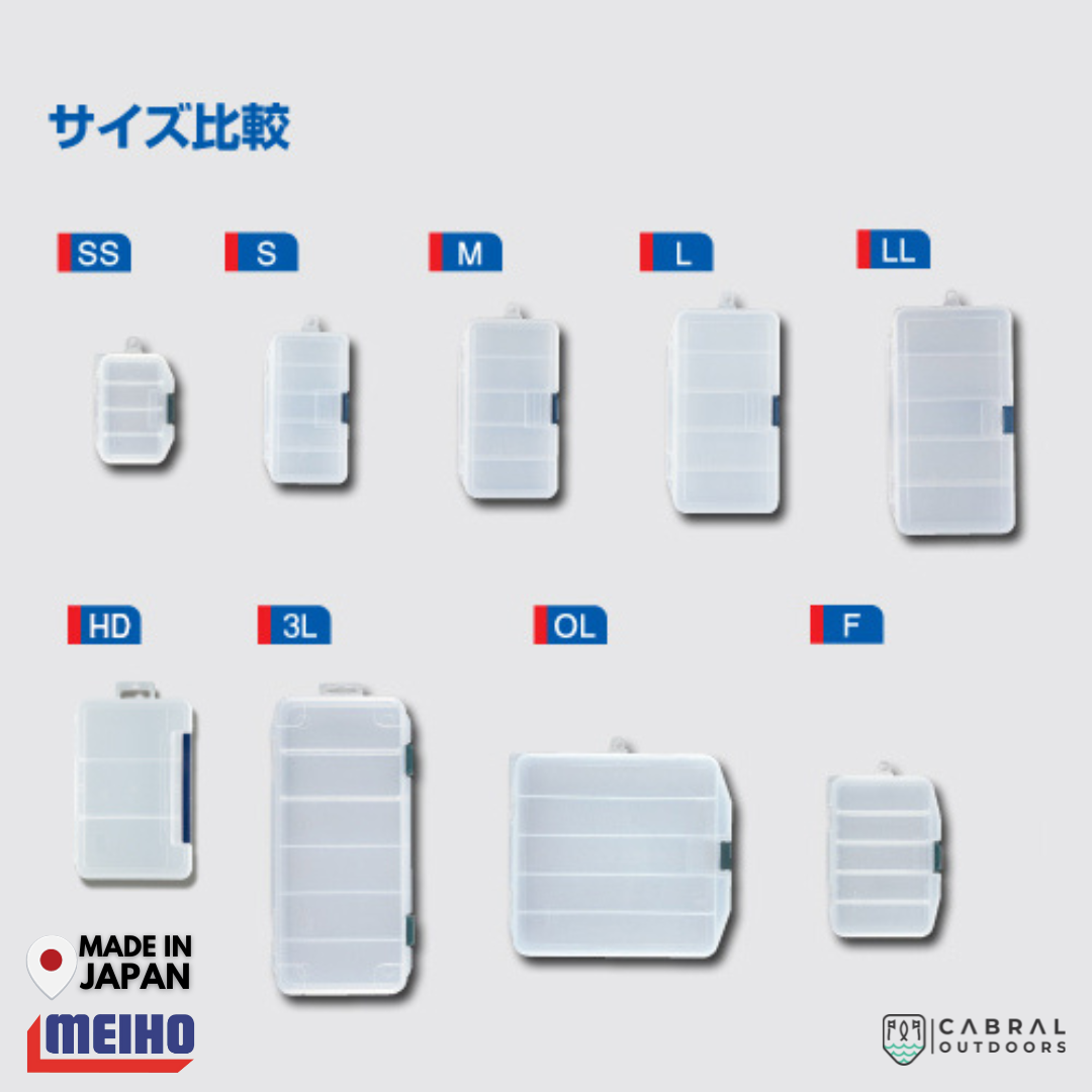 Meiho Lure Case F | 5 Compartments Tackle Box Tackle Box Meiho Cabral Outdoors