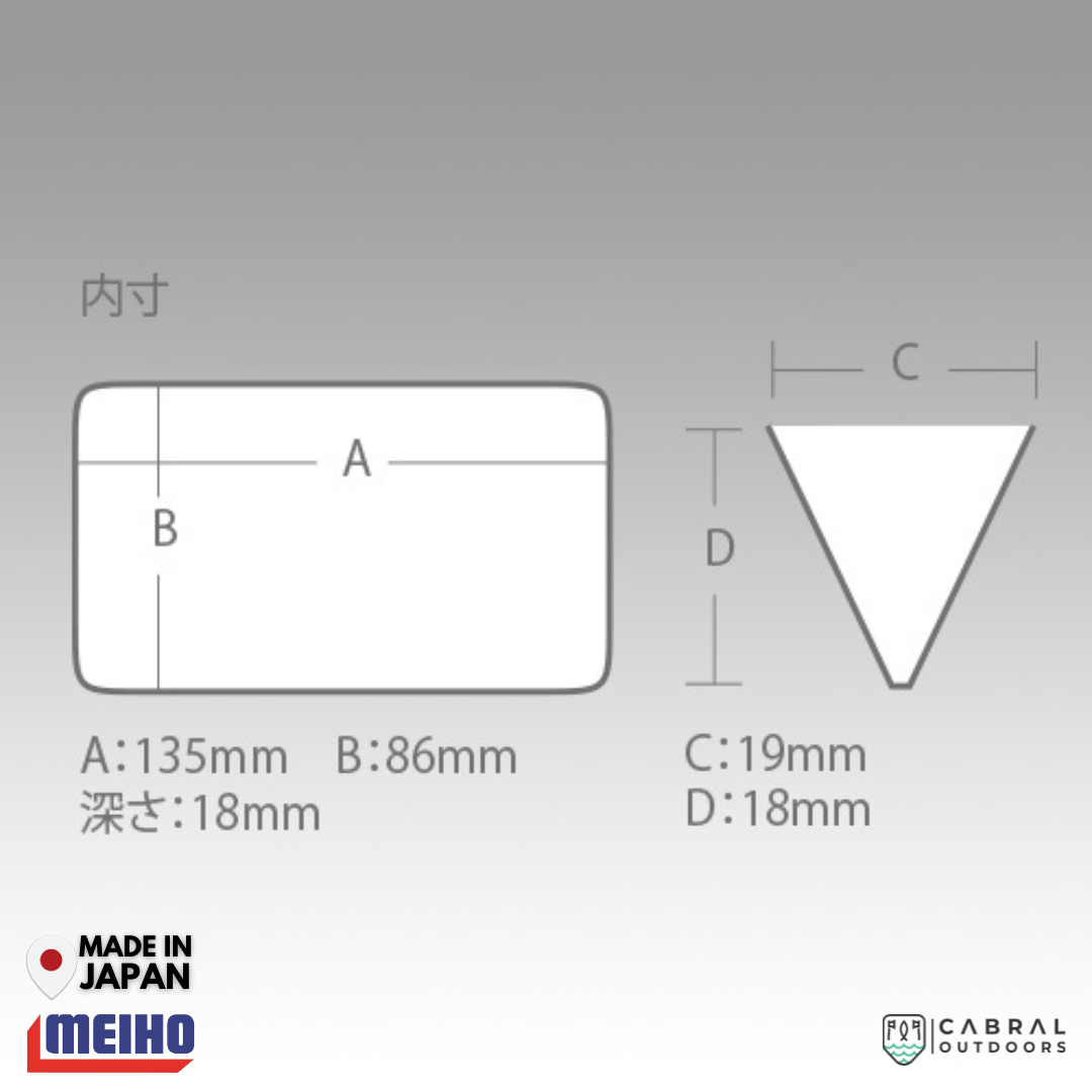 Meiho Reversible F-86 | 10 Compartments Tackle Box Tackle Box Meiho Cabral Outdoors