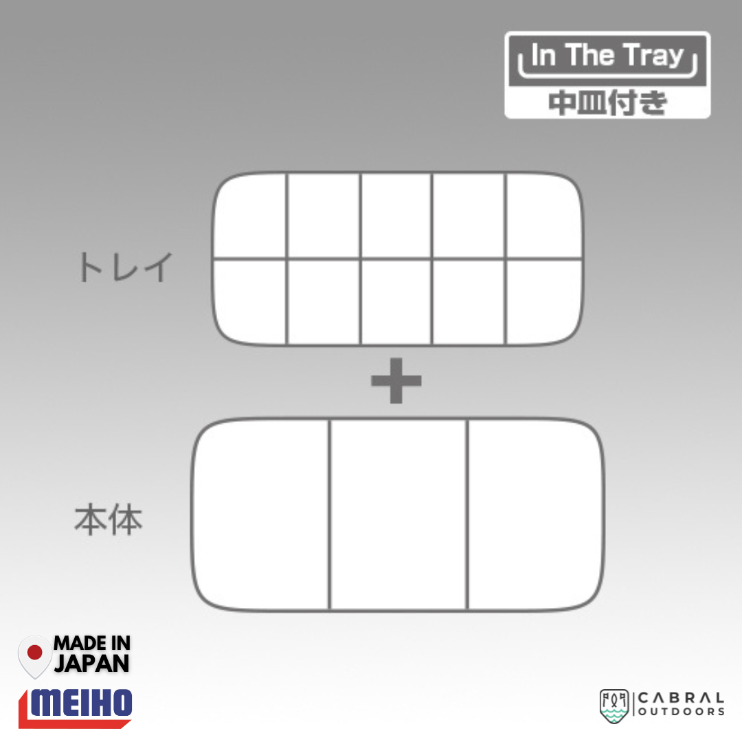Meiho System Tray Case HD | 13 Compartments Tackle Box Tackle Box Meiho Cabral Outdoors