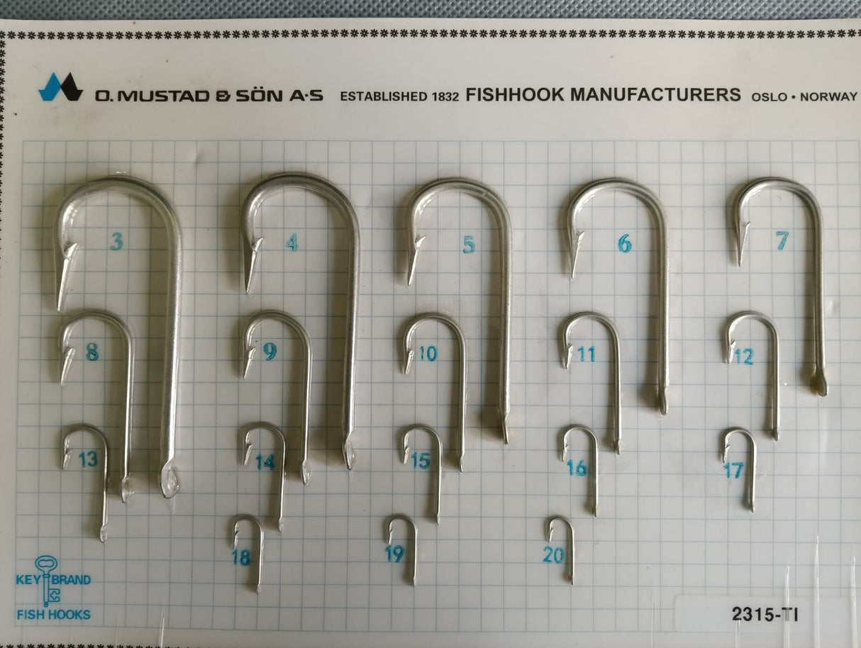 Mustad Round Bent Sea Single Hooks 2315 |100 Pcs| Size: 10-25 Live Bait Hooks Mustad Cabral Outdoors