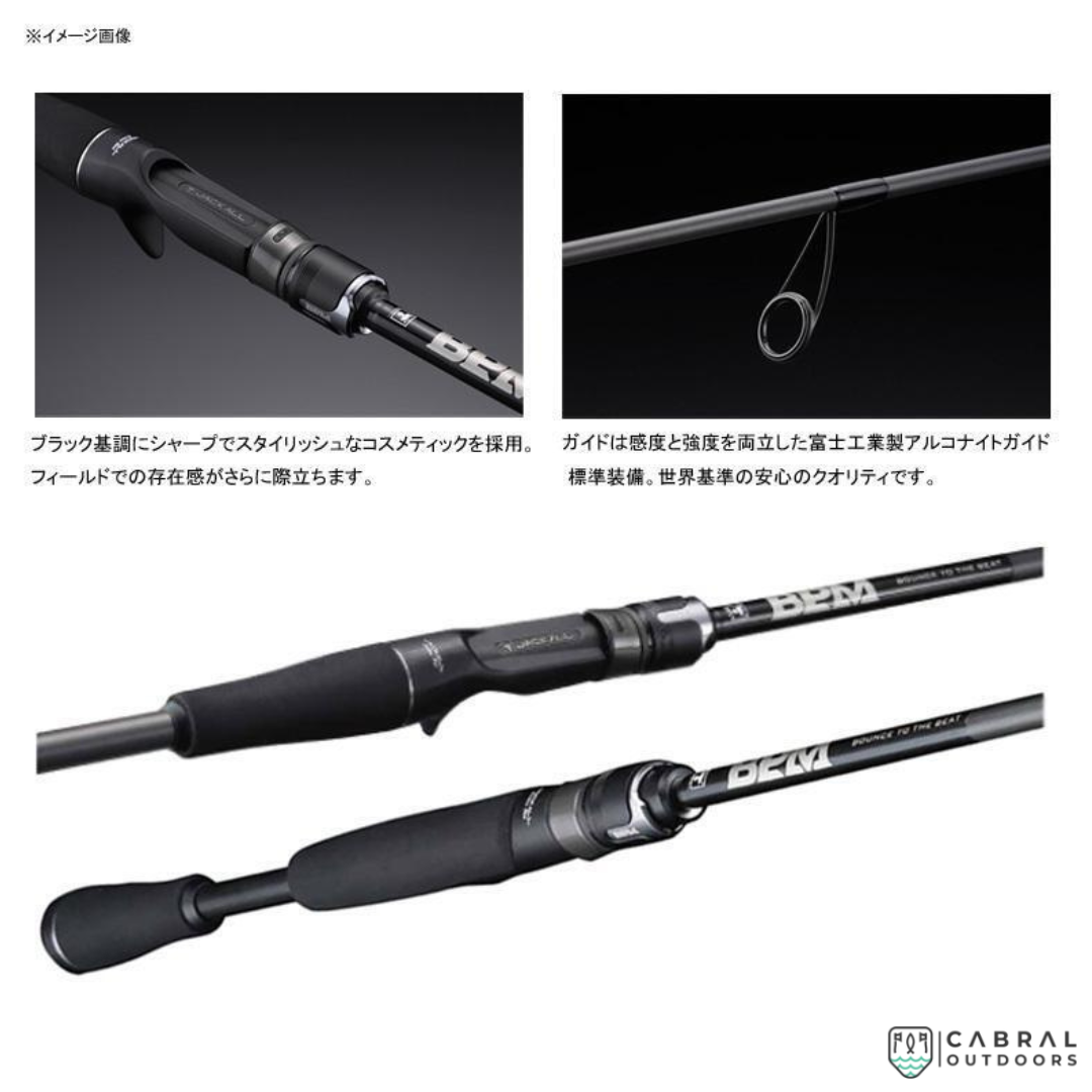 Jackall BPM 2pcs 7-7.3ft Casting Bass Rod Baitcasting Rod Jackall Cabral Outdoors