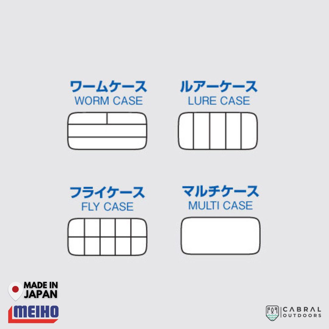 Meiho Lure Case LL | 5 Compartments Tackle Box Tackle Box Meiho Cabral Outdoors