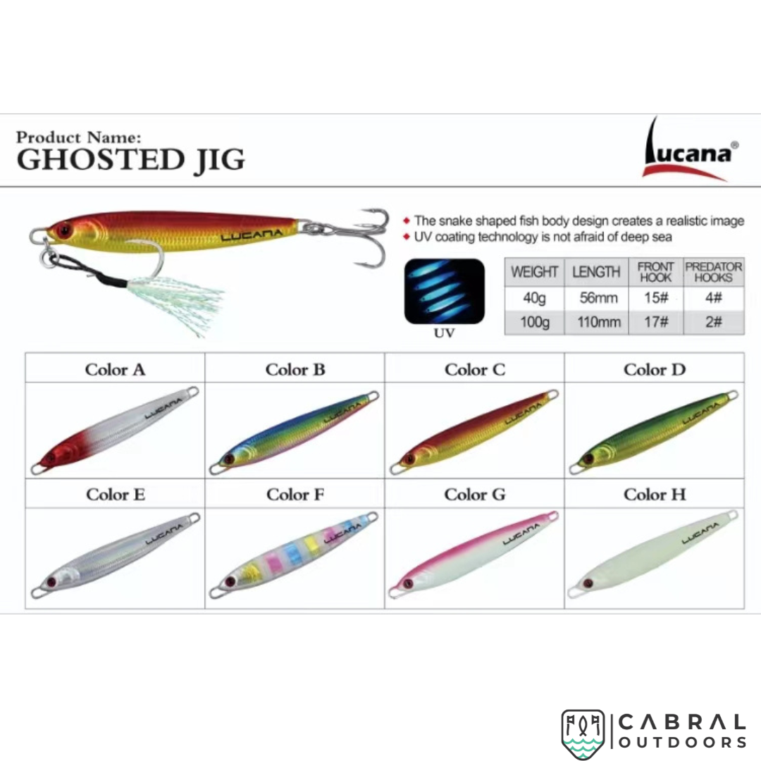 Lucana Ghosted Jig | 40-100g Jigs Lucana Cabral Outdoors
