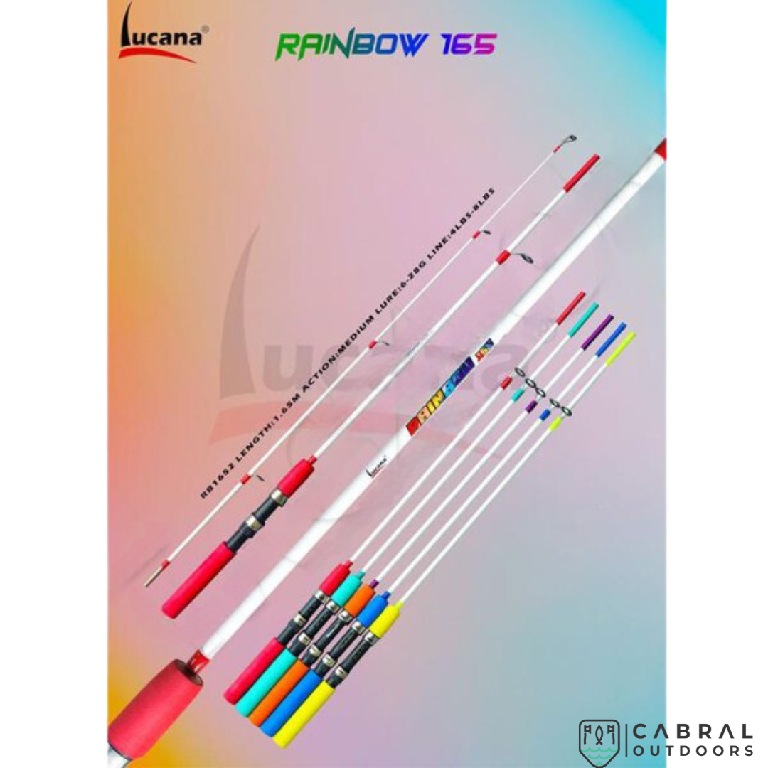 Lucana Rainbow 5.5ft Solid Spinning Rod Spinning Rods Lucana Cabral Outdoors