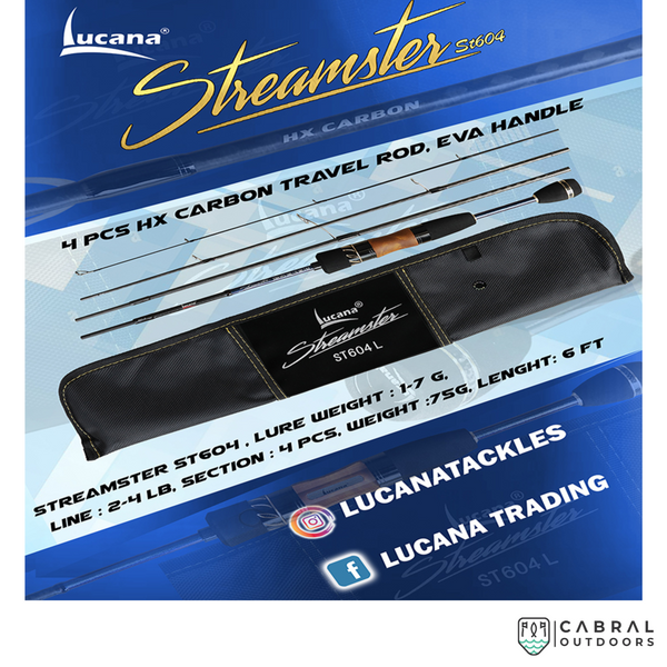 Lucana STREAMSTER ST604 UL Travel Rod