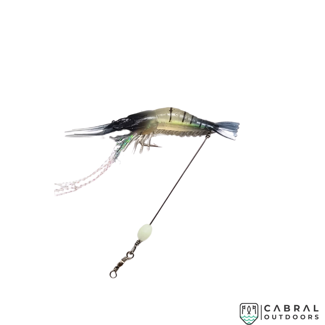 Lucana Soft Shrimp Lure With Leader Cord | 3pcs/pk Shrimp Lucana Cabral Outdoors