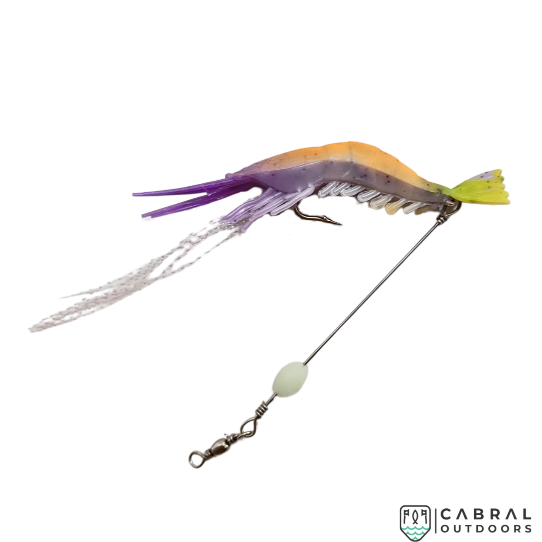 Lucana Soft Shrimp Lure With Leader Cord | 3pcs/pk Shrimp Lucana Cabral Outdoors