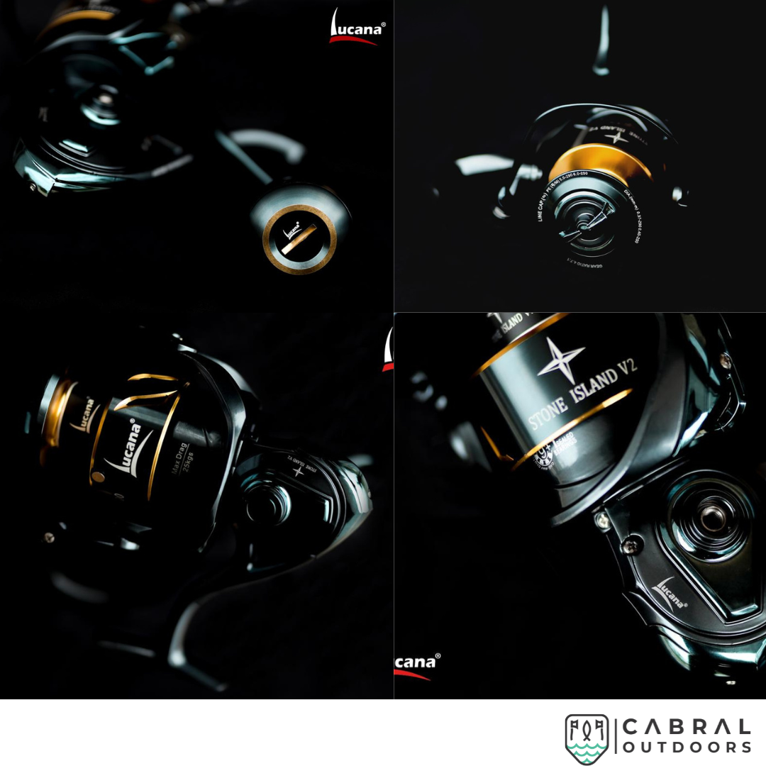 Lucana Stone Island V2-4000 - V2-6000 Spinning Reel Spinning Reels Lucana Cabral Outdoors