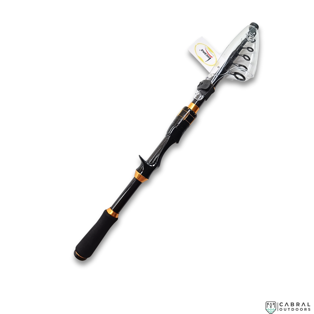 Lucana Argus Telescopic UL Baitcasting Rod Telescopic Rods Lucana Cabral Outdoors Lucana Carbon Telescopic UL Spin Rod - Compact Fishing Rod