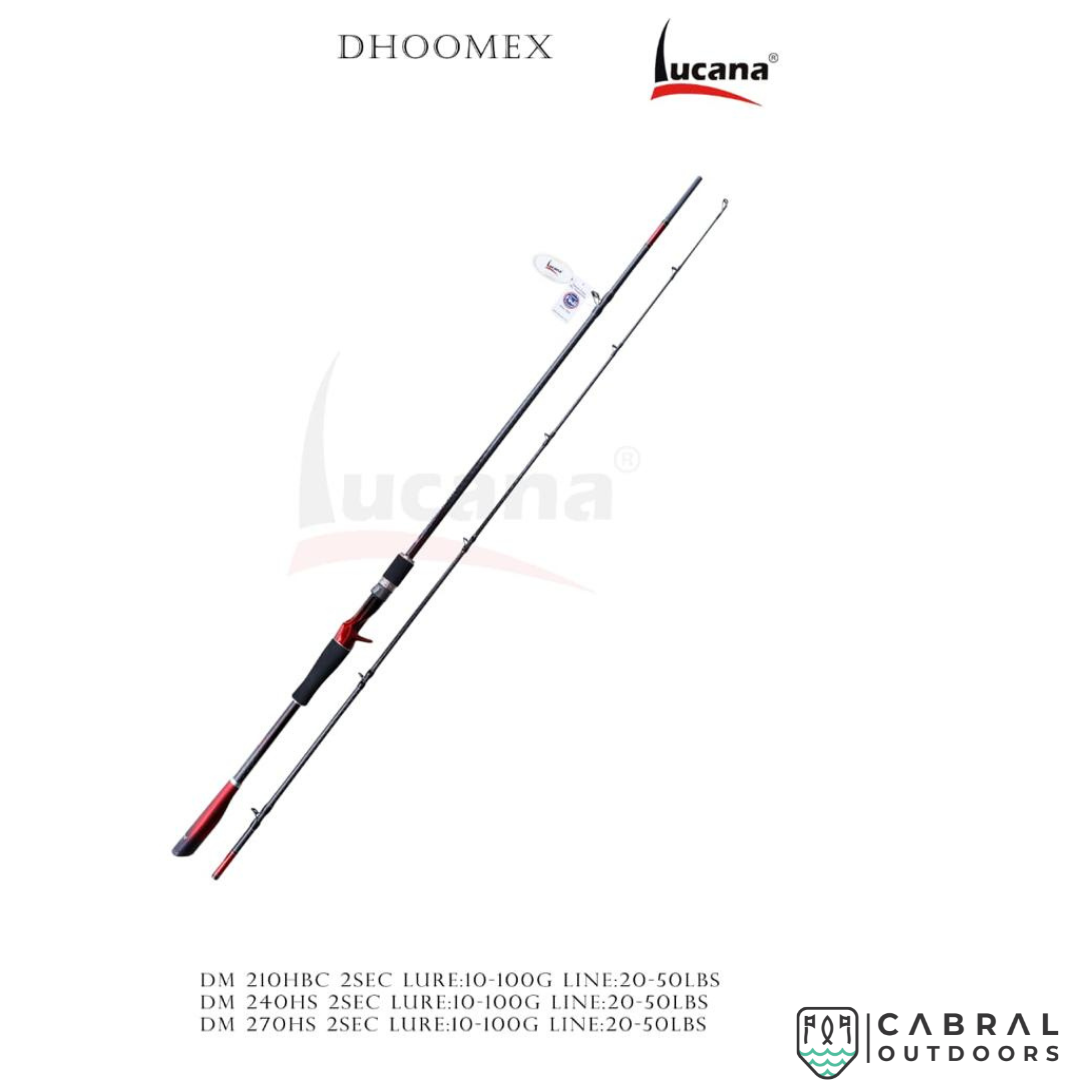 Lucana Dhoomexx Carbon Technology 7ft-9ft Rod Baitcasting and Spinning Rod Lucana Cabral Outdoors