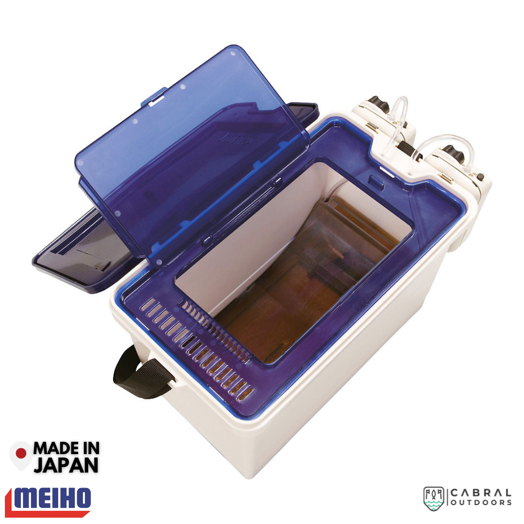 Meiho Ajikan Cyclone Live Bait Cooler Live Bait Cooler Meiho Cabral Outdoors