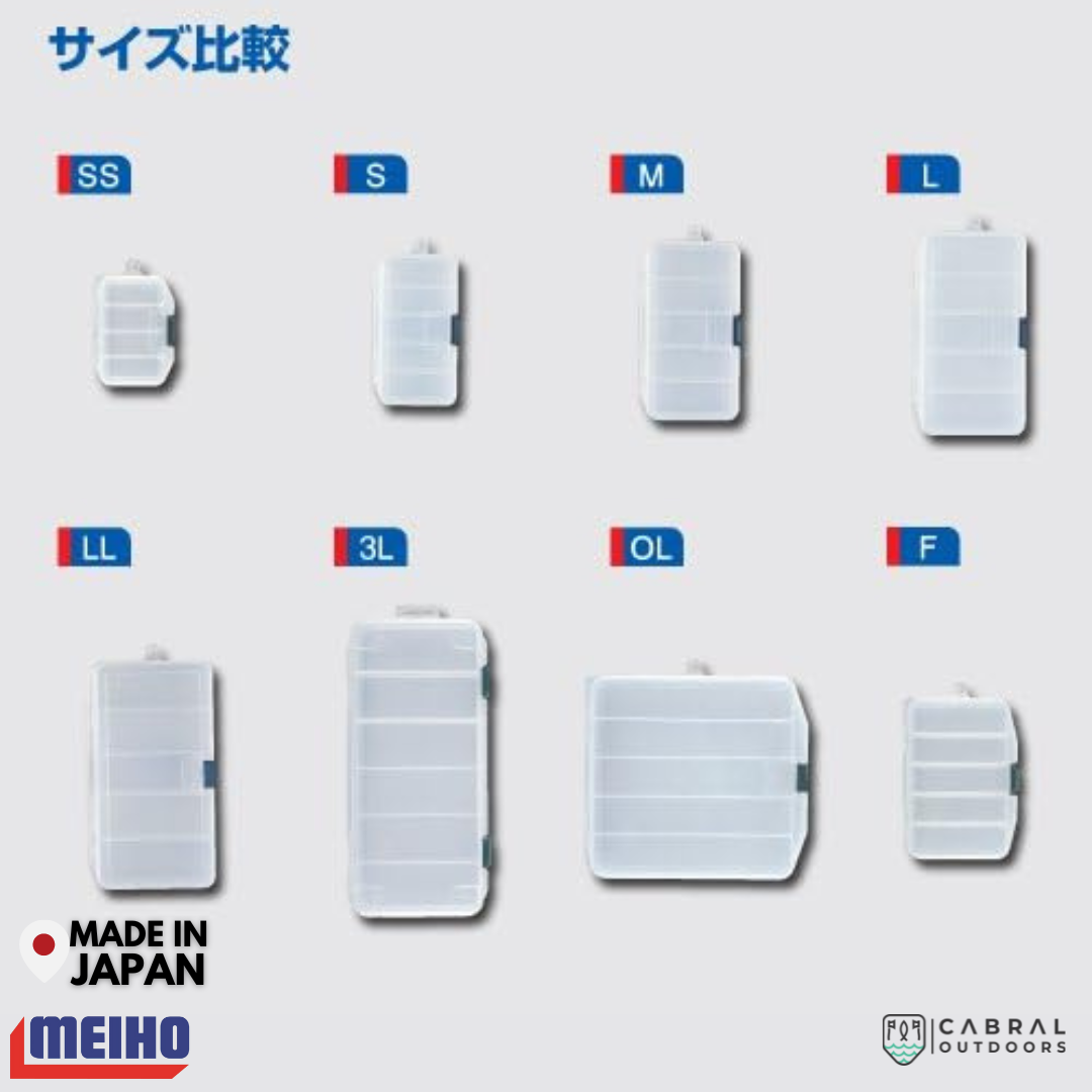 Meiho Lure Case M | 5 Compartments Tackle Box Tackle Box Meiho Cabral Outdoors