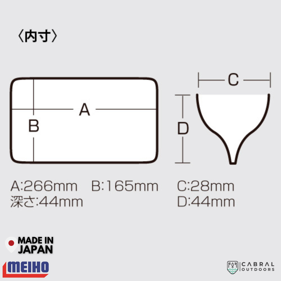 Meiho Reversible 165 | 14 Compartments Tackle Box Tackle Box Meiho Cabral Outdoors