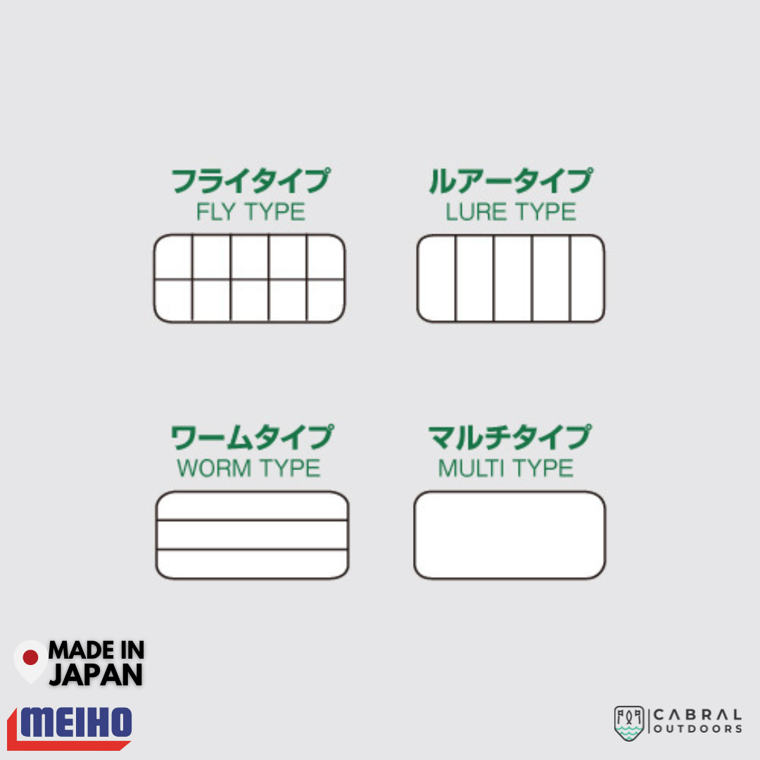 Meiho VS-706 | 5 Compartments Tackle Box Tackle Box Meiho Cabral Outdoors