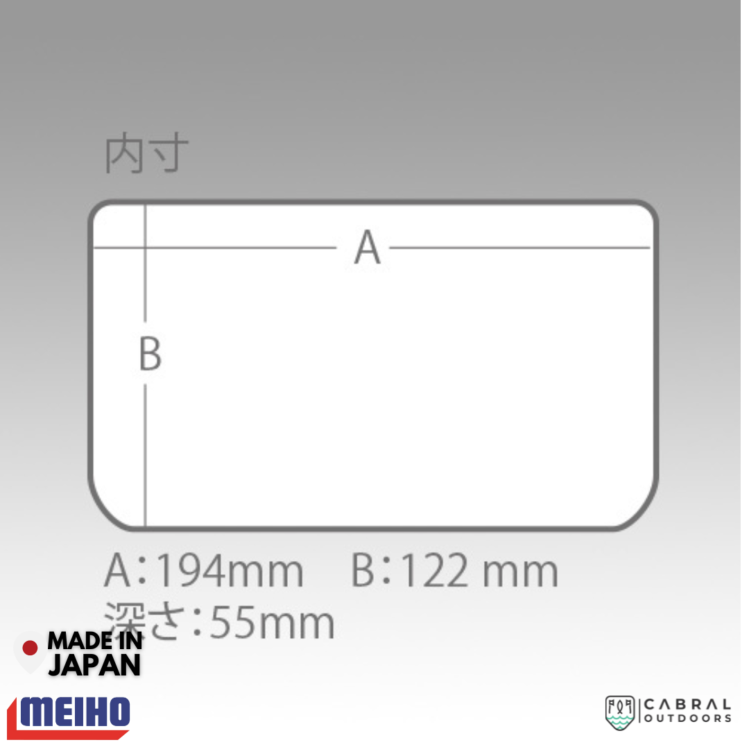 Meiho VS-800NDDM | 5 Compartments Tackle Box Tackle Box Meiho Cabral Outdoors