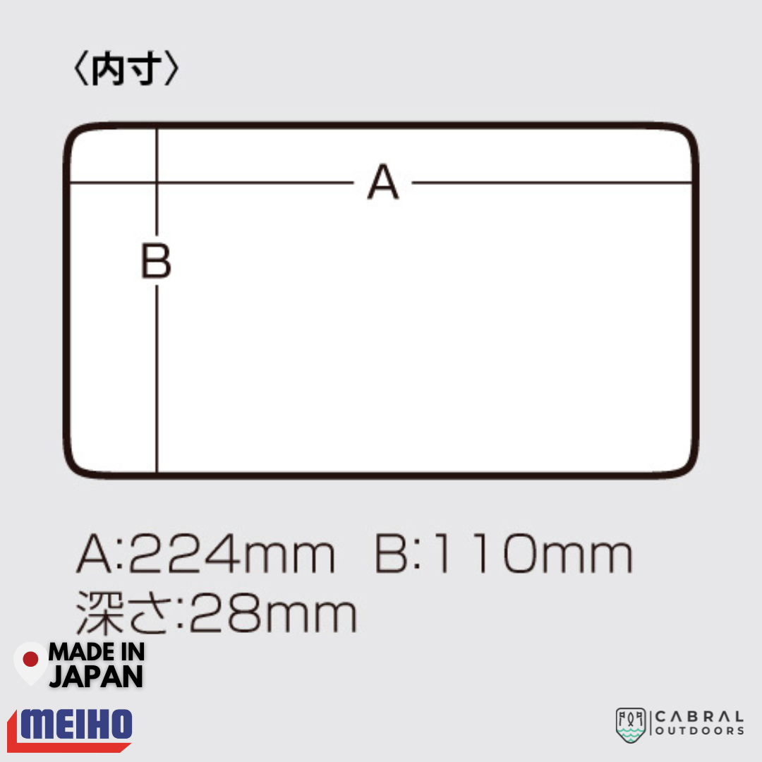 Meiho VS-820NDM | 6 Compartments Tackle Box Tackle Box Meiho Cabral Outdoors